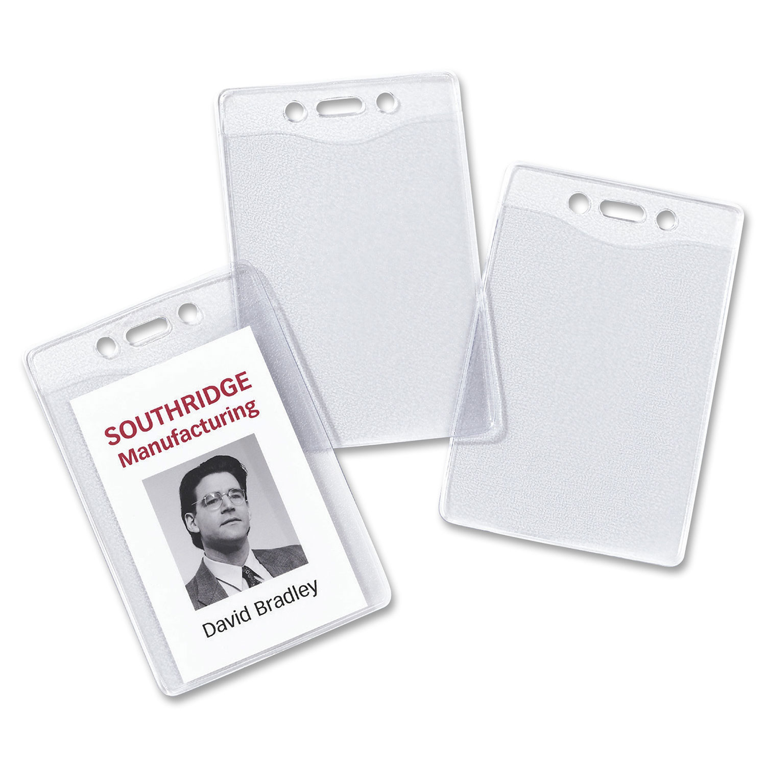 Porte-insigne robuste d'Avery - Paquet de 25 - Transparent