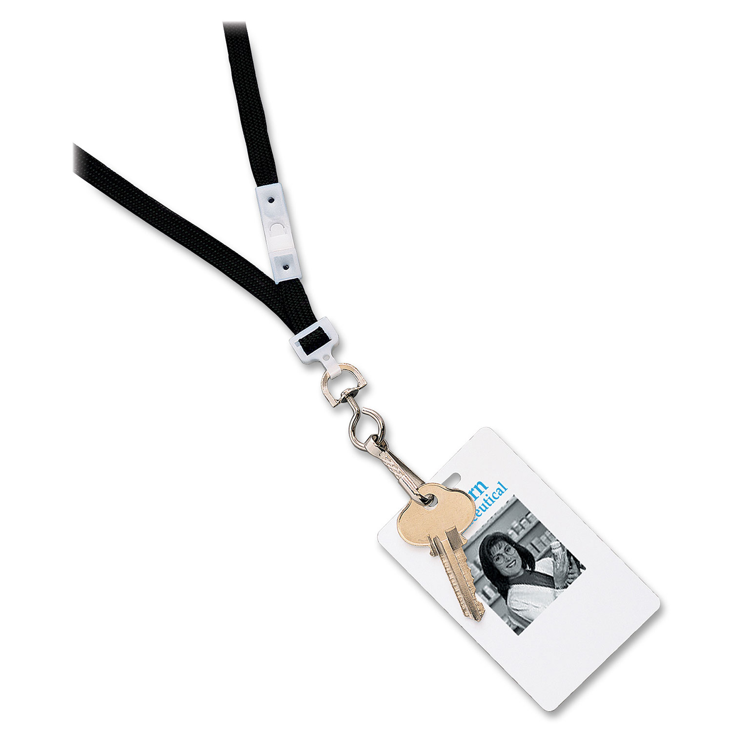 Cordons de cou d'Avery - Paquet de 12 - Noir