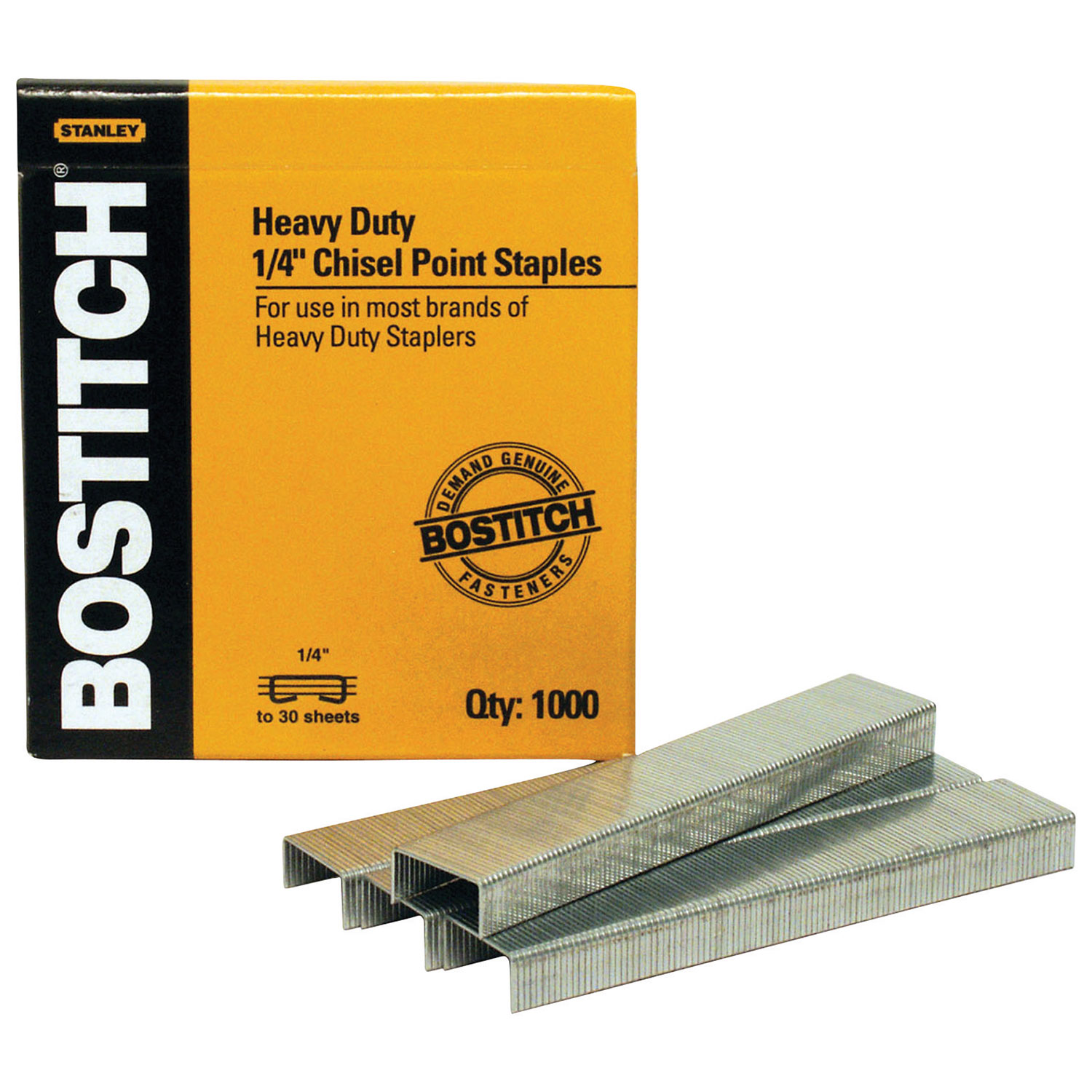 Stanley Bostitch 1/4" Heavy Duty Staples - 5000 Pack