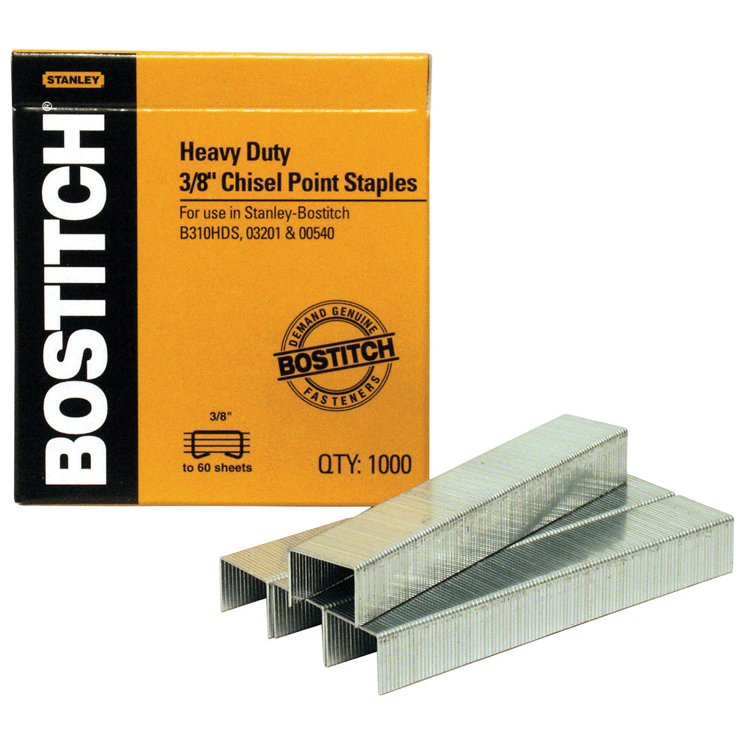Stanley Bostitch 3/8" Heavy Duty Staples - 5000 Pack