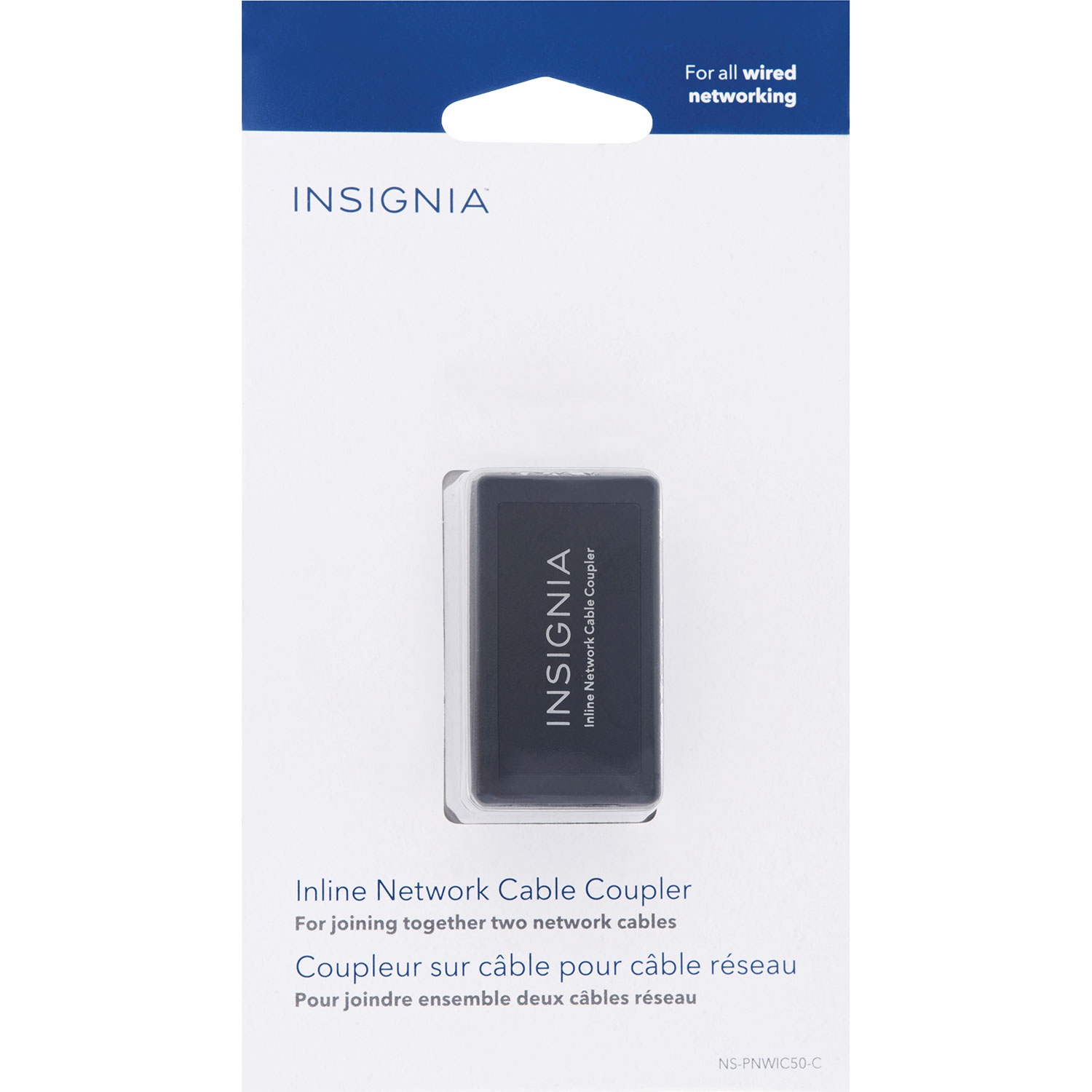 Adaptateur coupleur aligné câble Ethernet RJ45 Cat-5/5e/6 d'Insignia - Gris - Exclusivité Best Buy