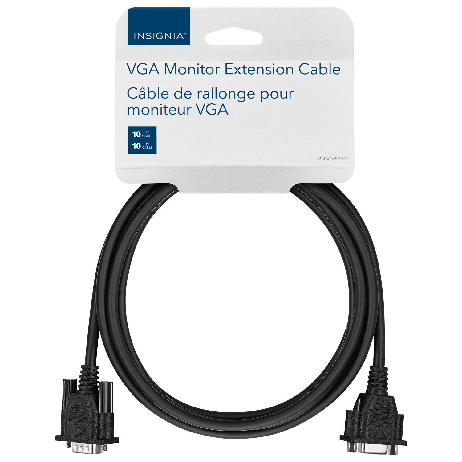 Insignia 3m VGA Extension Cable (NS-PV10509-C) - Black - Only at Best Buy