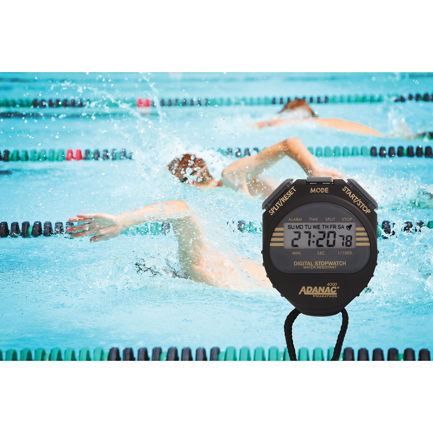Chronomètre numérique Adanac 4000 de Marathon - Noir