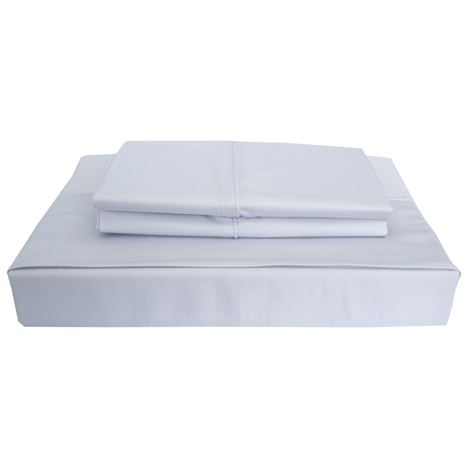 Maholi Bamboo Solid Collection 310 Thread Count Rayon Sheet Set - Double/Full - Blue