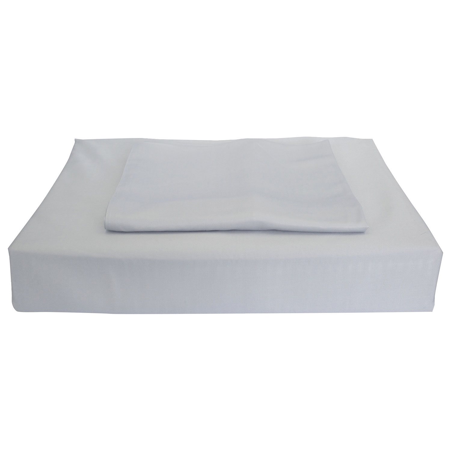 Maholi Bamboo Solid Collection 310 Thread Count Rayon Duvet Cover Set - Double/Full - Blue