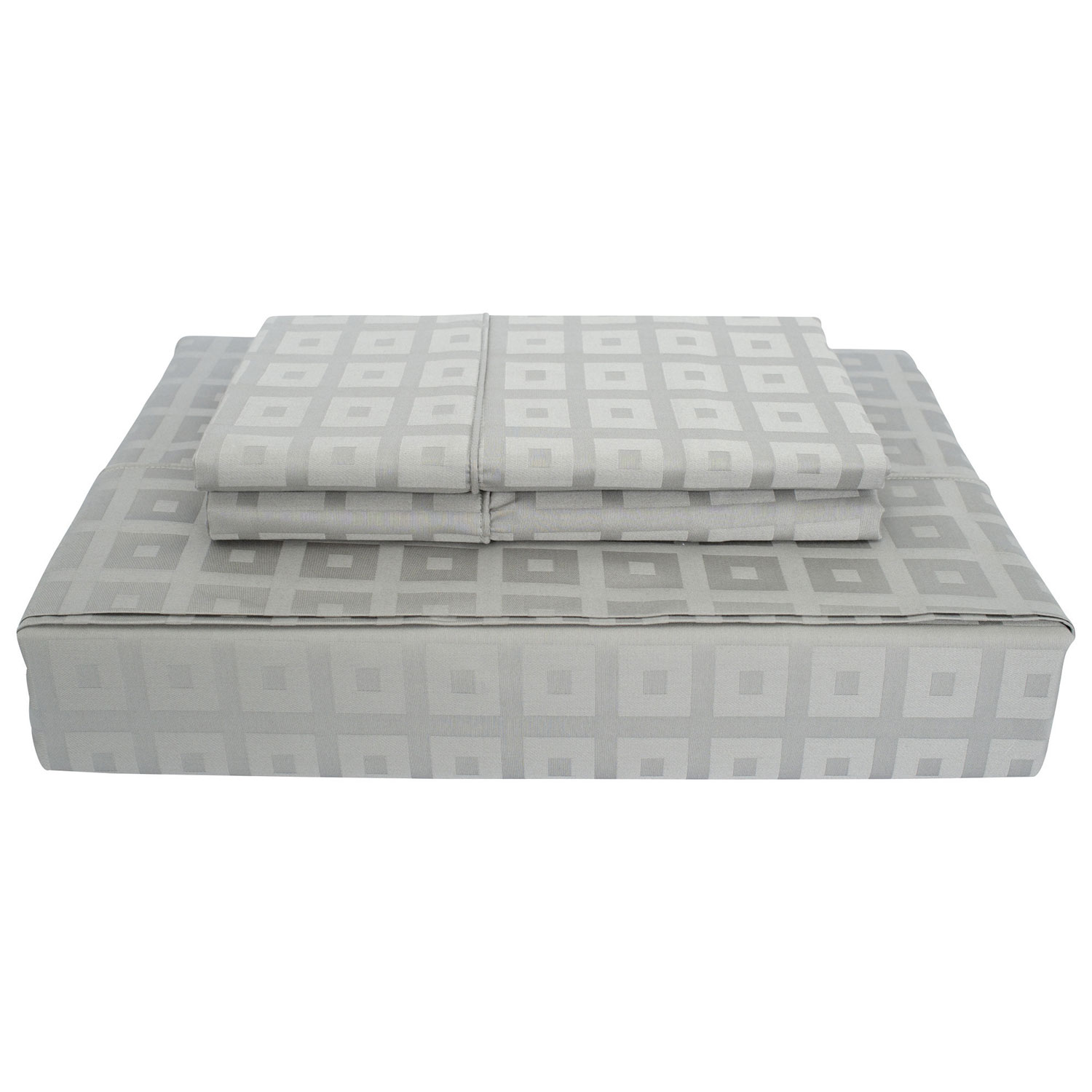 Maholi Bliss Collection 400 Thread Count Egyptian Cotton Sheet Set - Double/Full - Grey