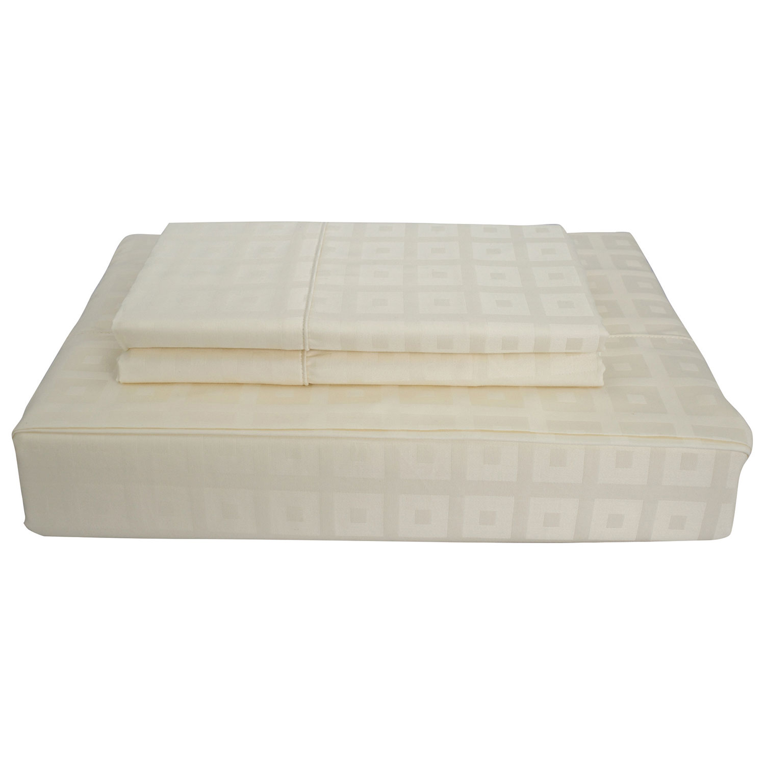 Ensemble de draps contexture 400 collection Bliss de Maholi - Très grand - Ivoire