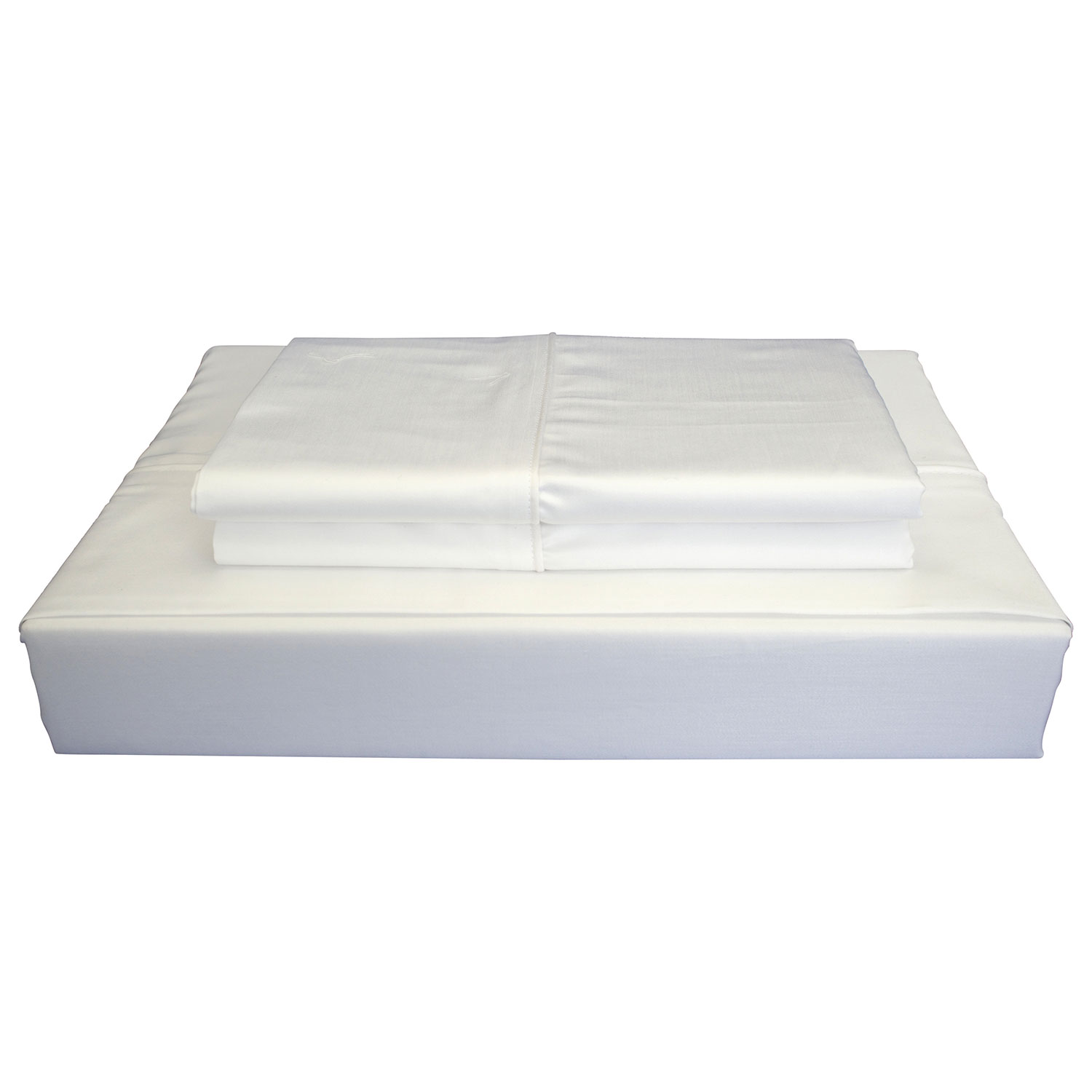 Ensemble de draps en coton égyptien contexture 620 Duncan de Maholi - Très grand lit - Blanc