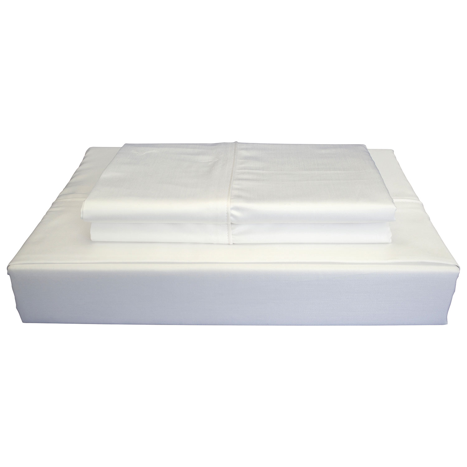 Ensemble de draps en coton égyptien contexture 620 Duncan de Maholi - Lit 1 place - Blanc