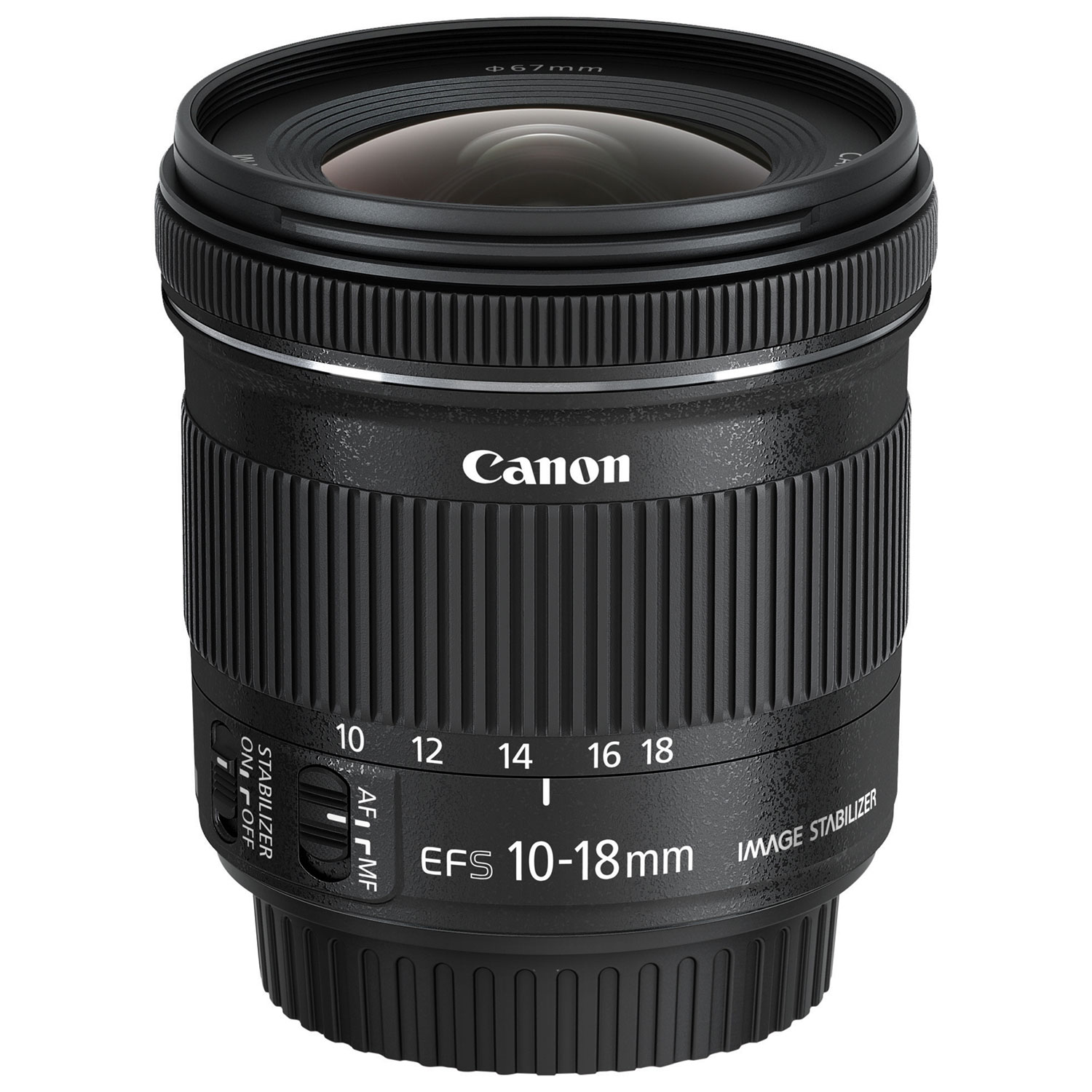 Canon EF-S 10-18mm f/4.5-5.6 IS STM Lens (9519B002) - Black