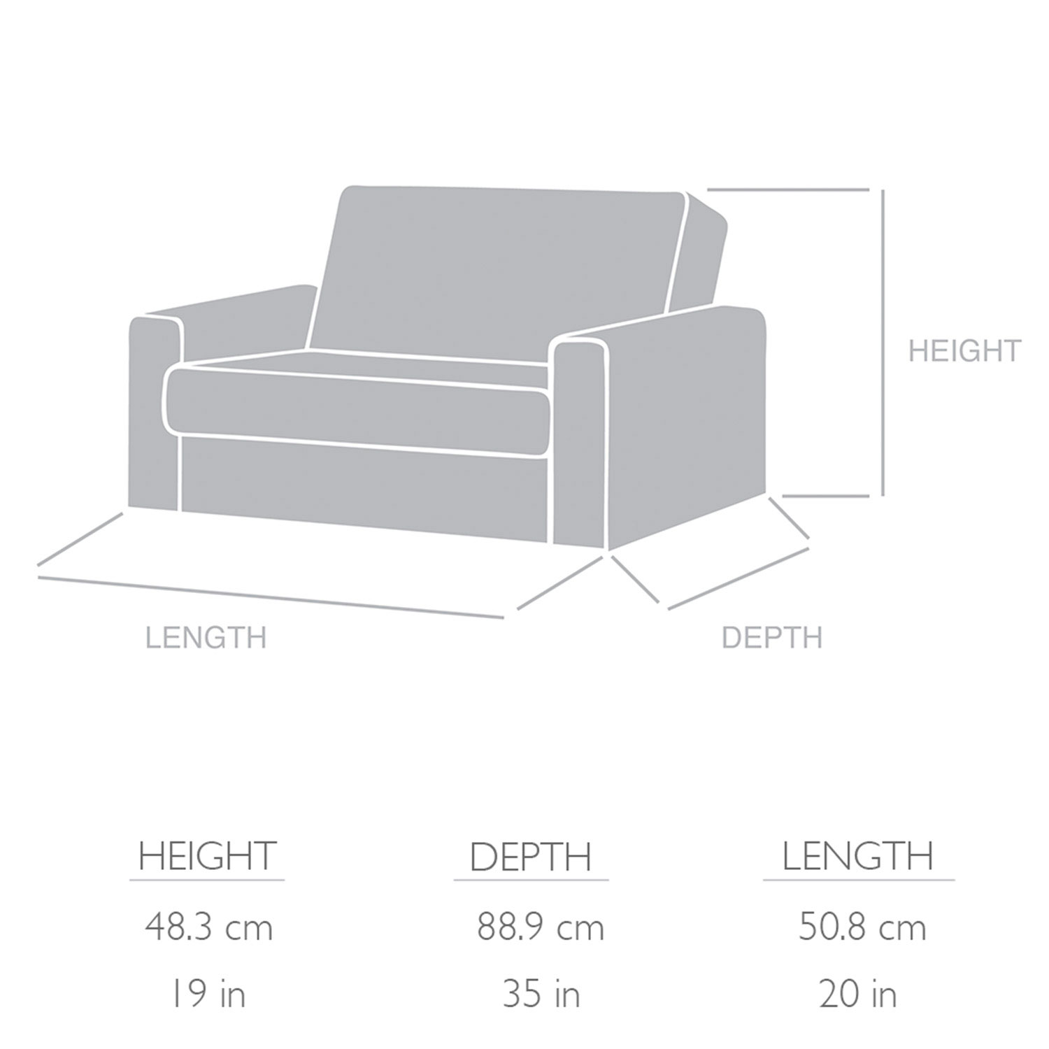 Comfy Kids - Polyester Kids Flip Sofa - Light Brown Cheetah