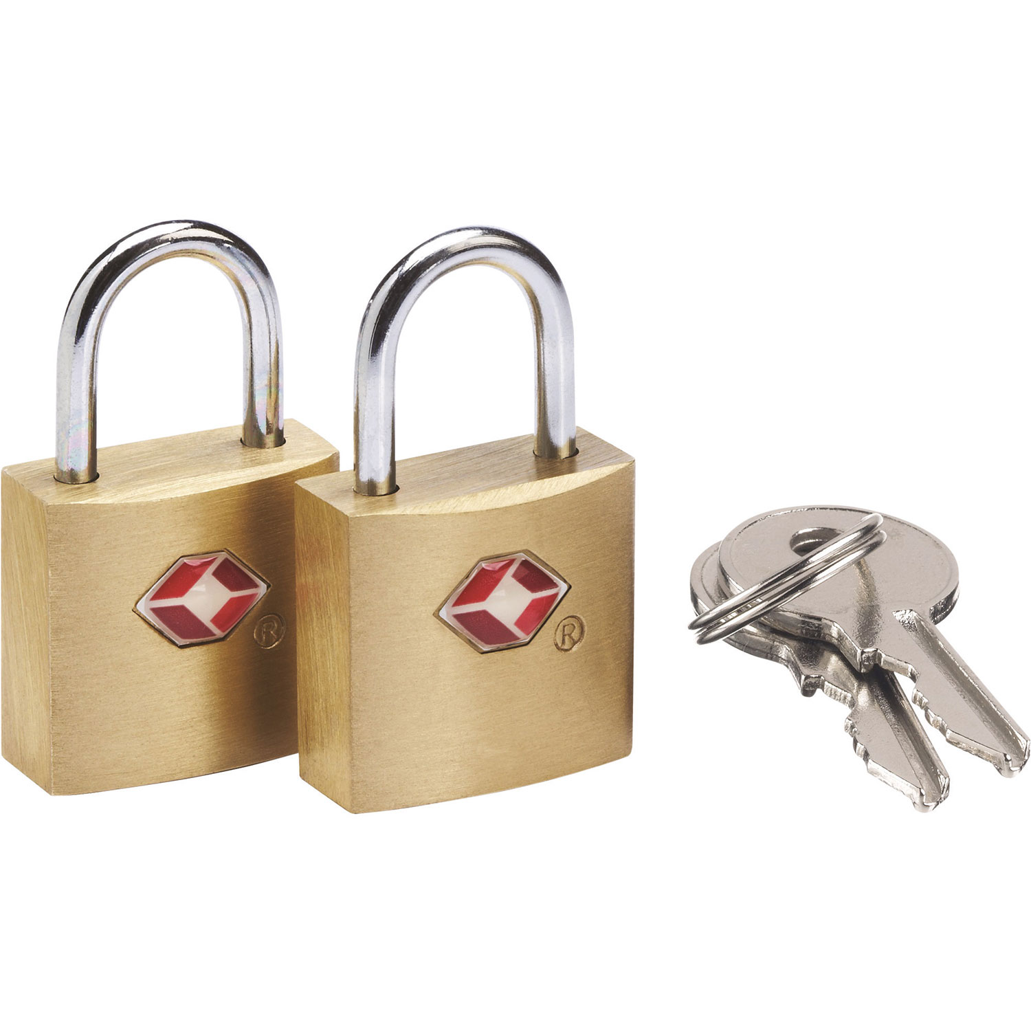 Cadenas TSA en laiton de Go Travel pour bagages - Paquet de 2