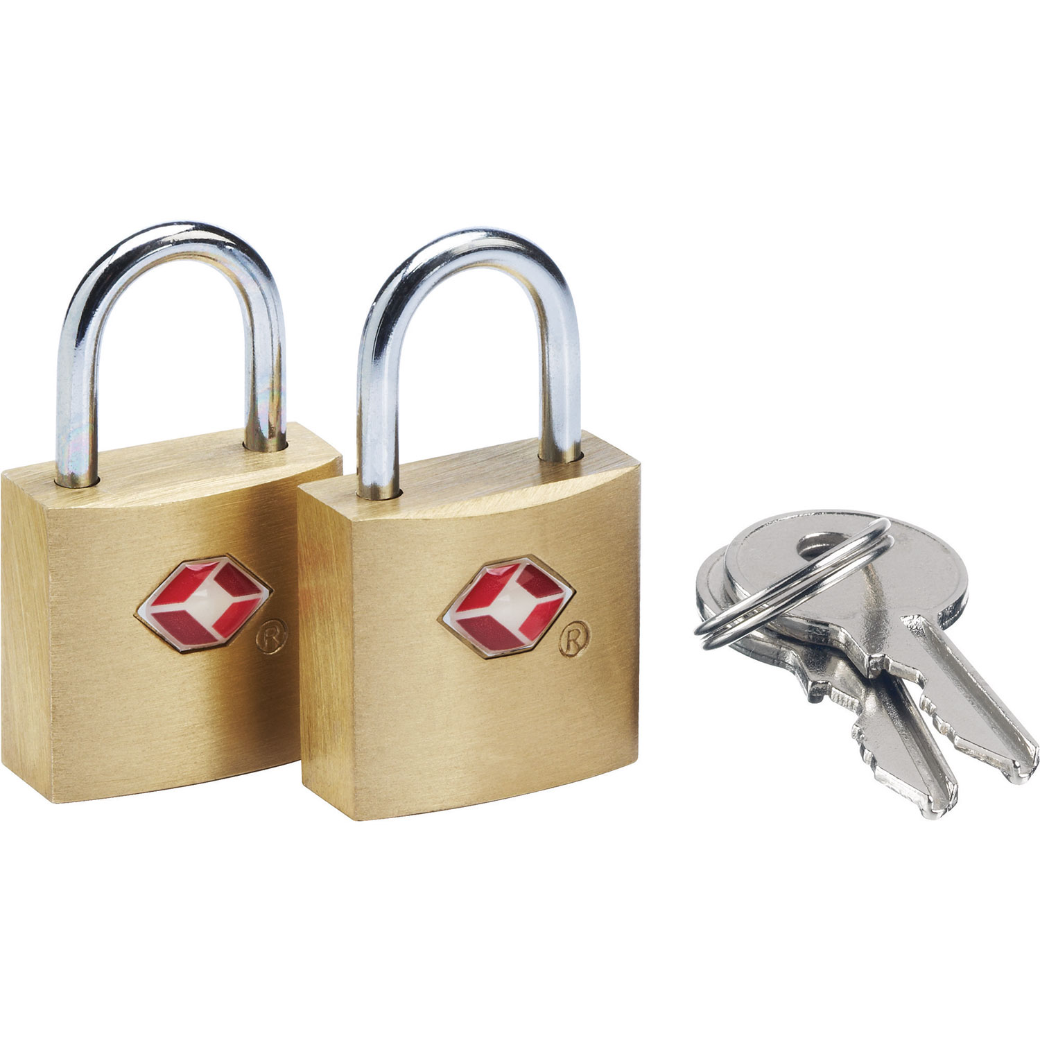 Cadenas TSA en laiton de Go Travel pour bagages - Paquet de 2