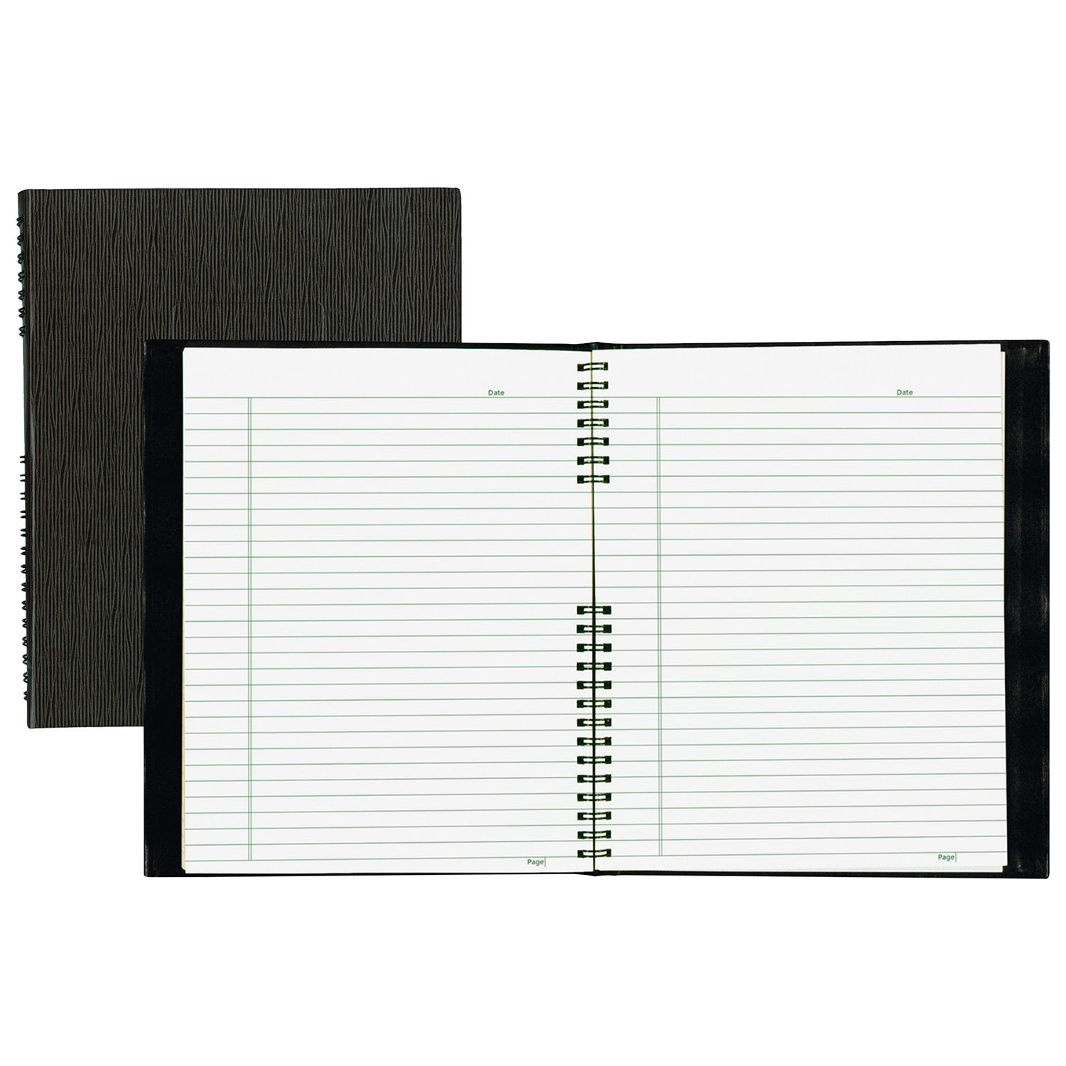 Cahier Ecologix NotePro à double reliure métallique de Blueline - Noir