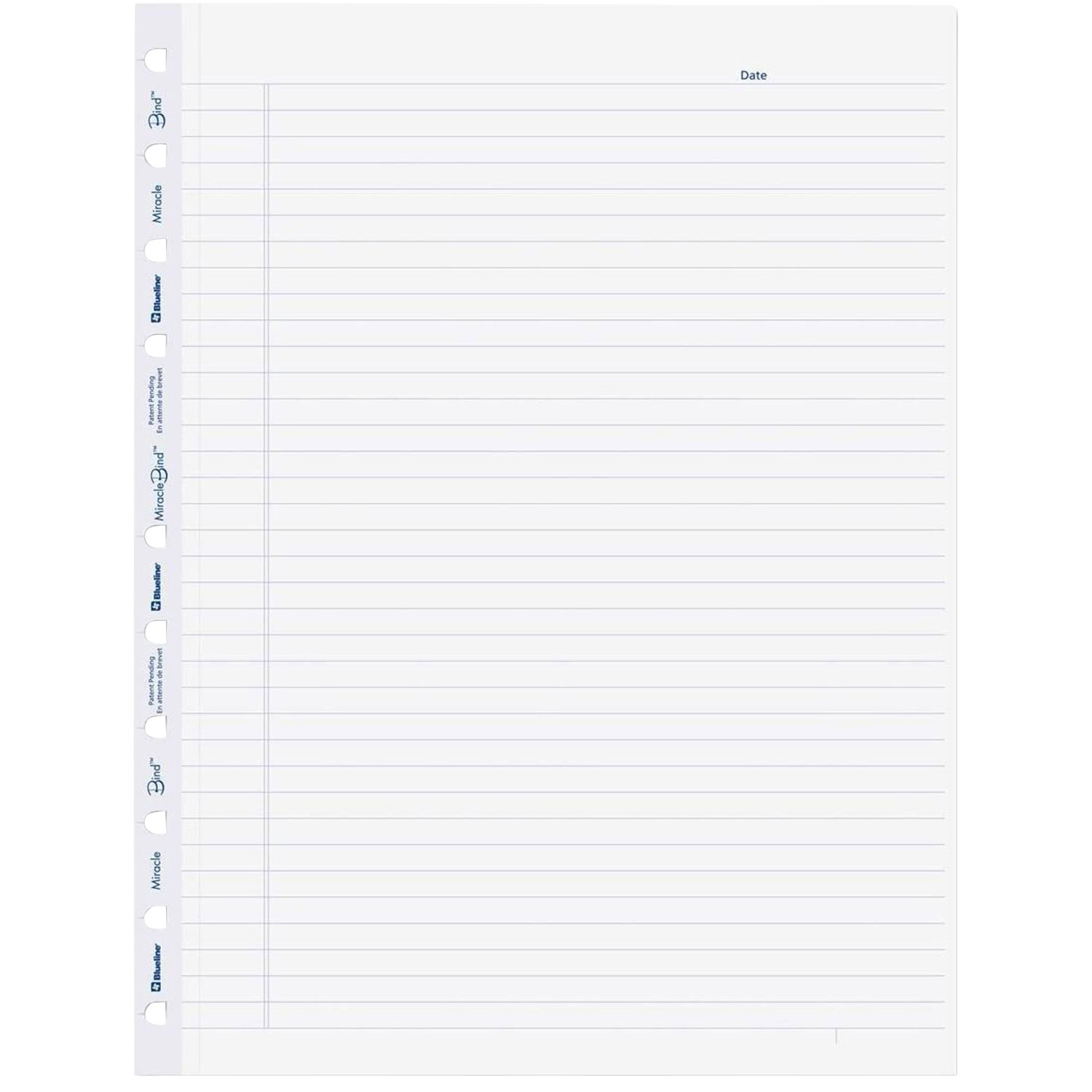 Recharge de 25 pages 8,5 x 11 po MiracleBind de Blueline