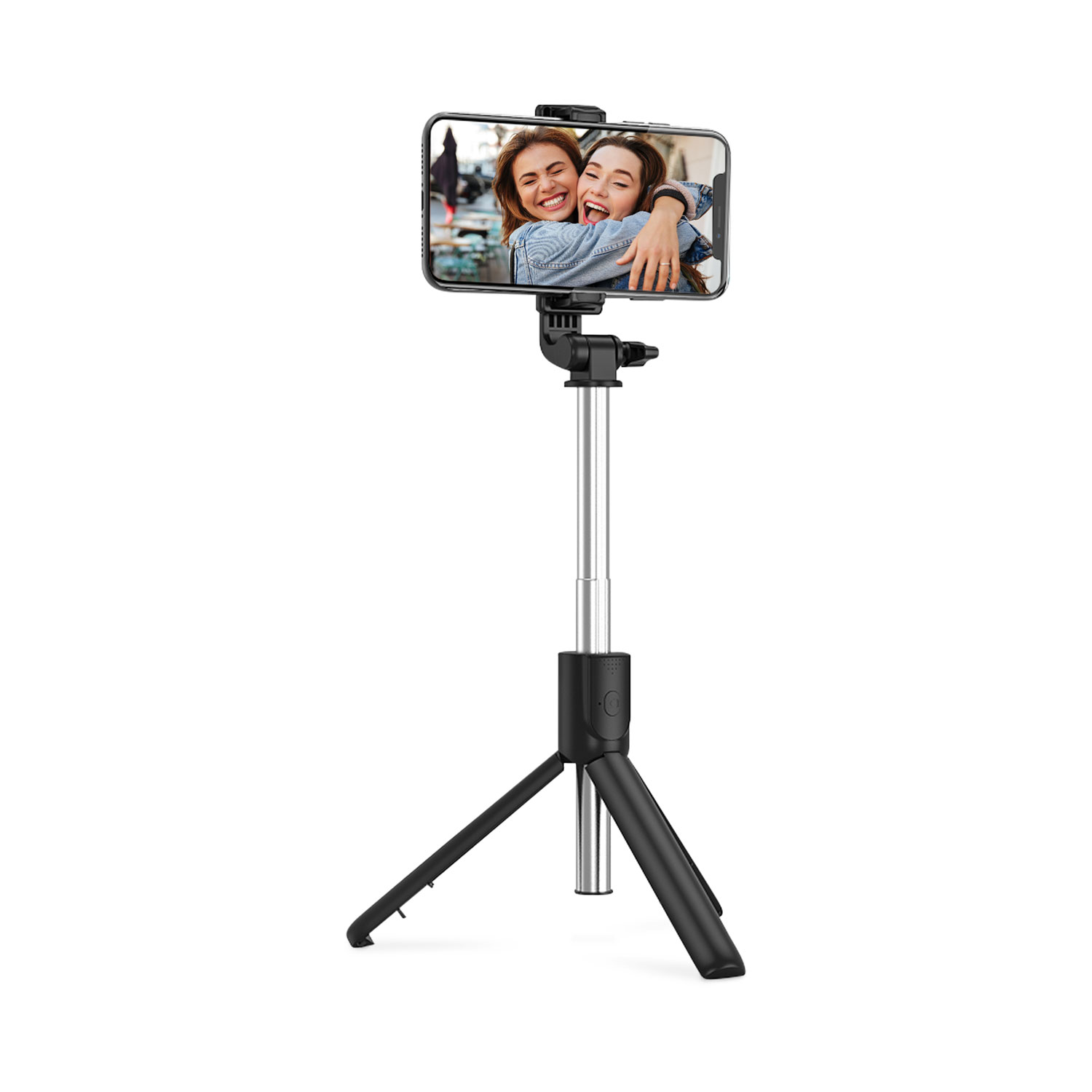 Perche à égoportrait avec trépied 2-en-1 Bluetooth de ReTrak - Noir