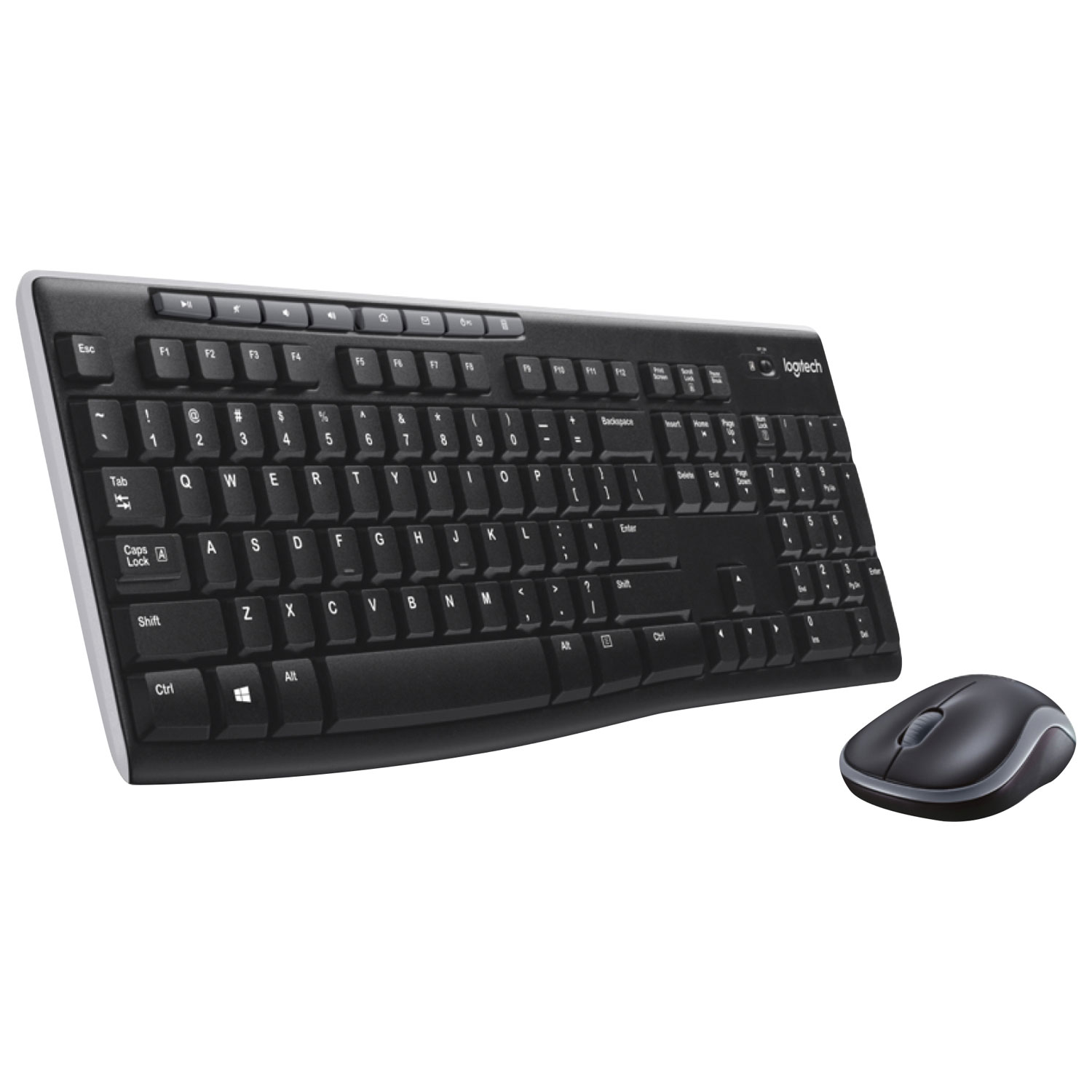 Logitech MK270 Wireless Keyboard & Mouse Combo - Black