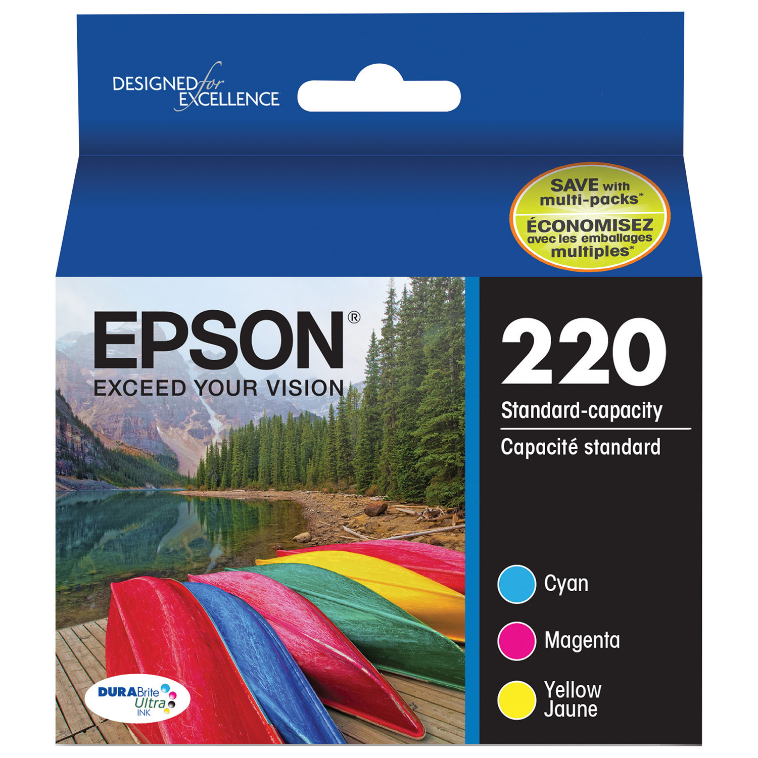 Epson DURABrite Ultra T220 Colour Ink - 3 Pack