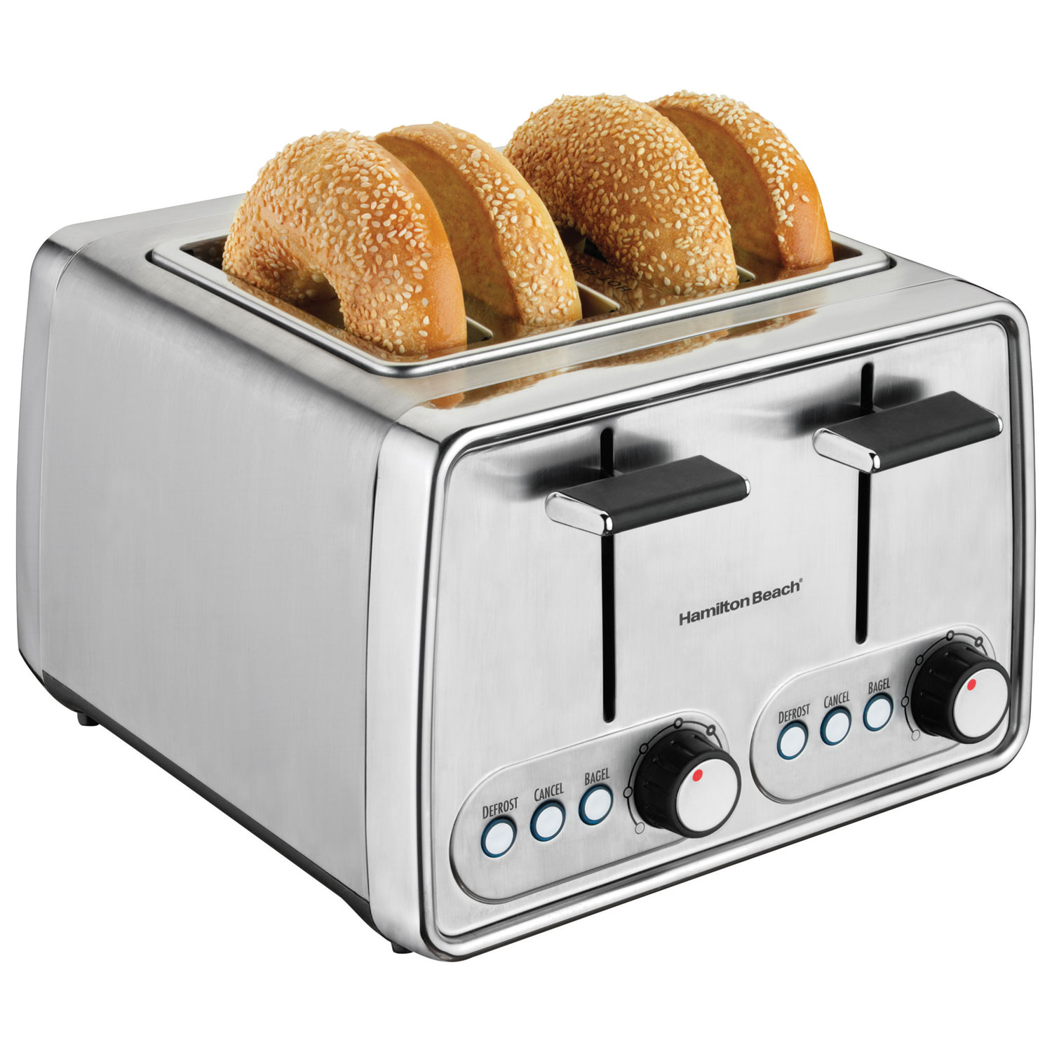 Hamilton Beach Toaster - 4-Slice - Chrome