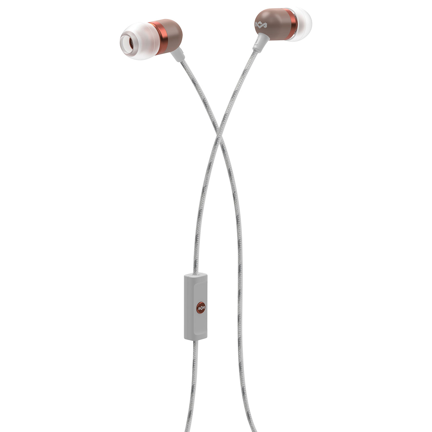 House of Marley Smile Jamaica In-Ear Sound Isolating Headphones with Mic (EM-JE041-CP) - Tan/Copper