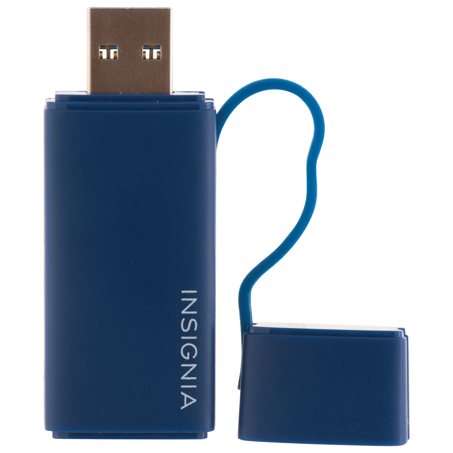 Lecteur de carte mémoire USB 3.0 2-en-1 d'Insignia - Bleu - Exclusivité Best Buy
