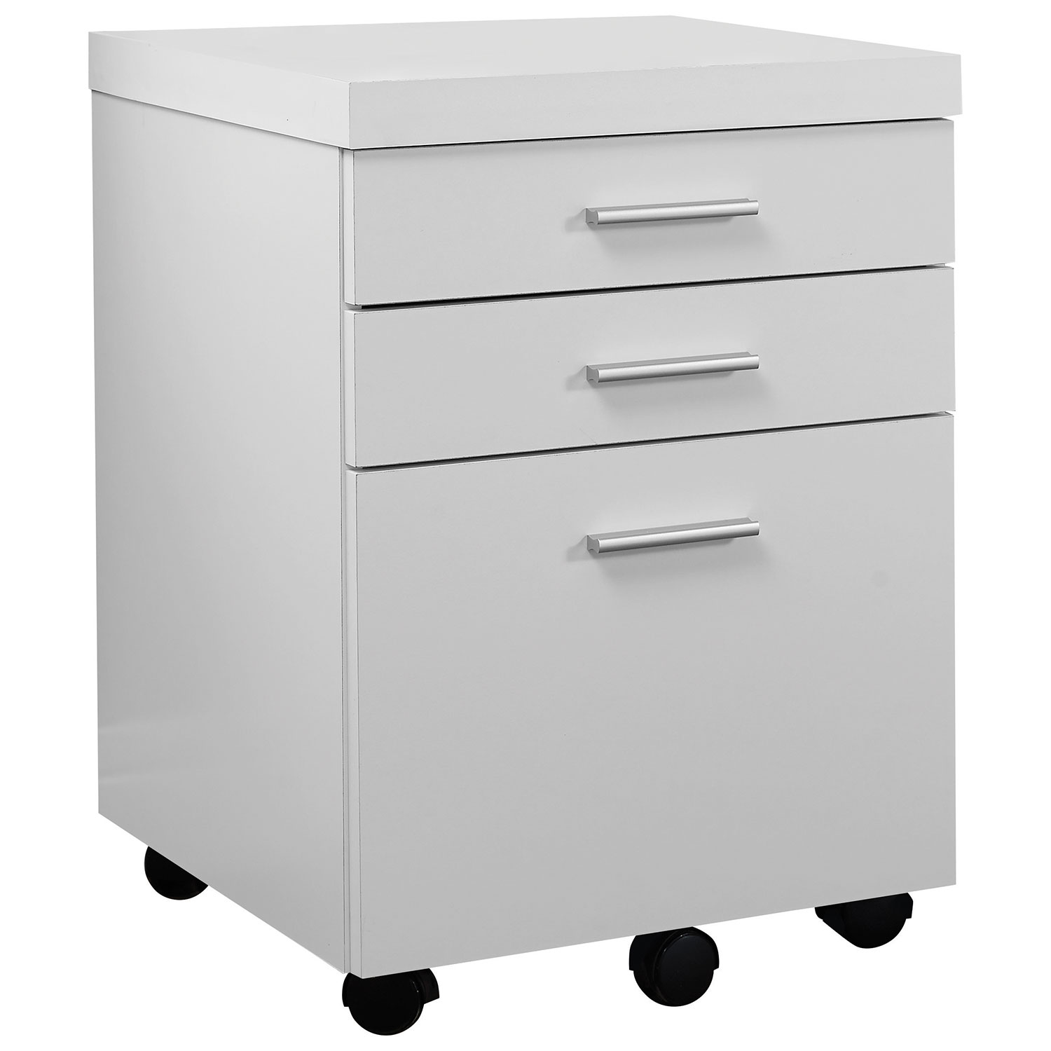 Monarch 3 Drawer Vertical File Cabinet White Filing Cabinets