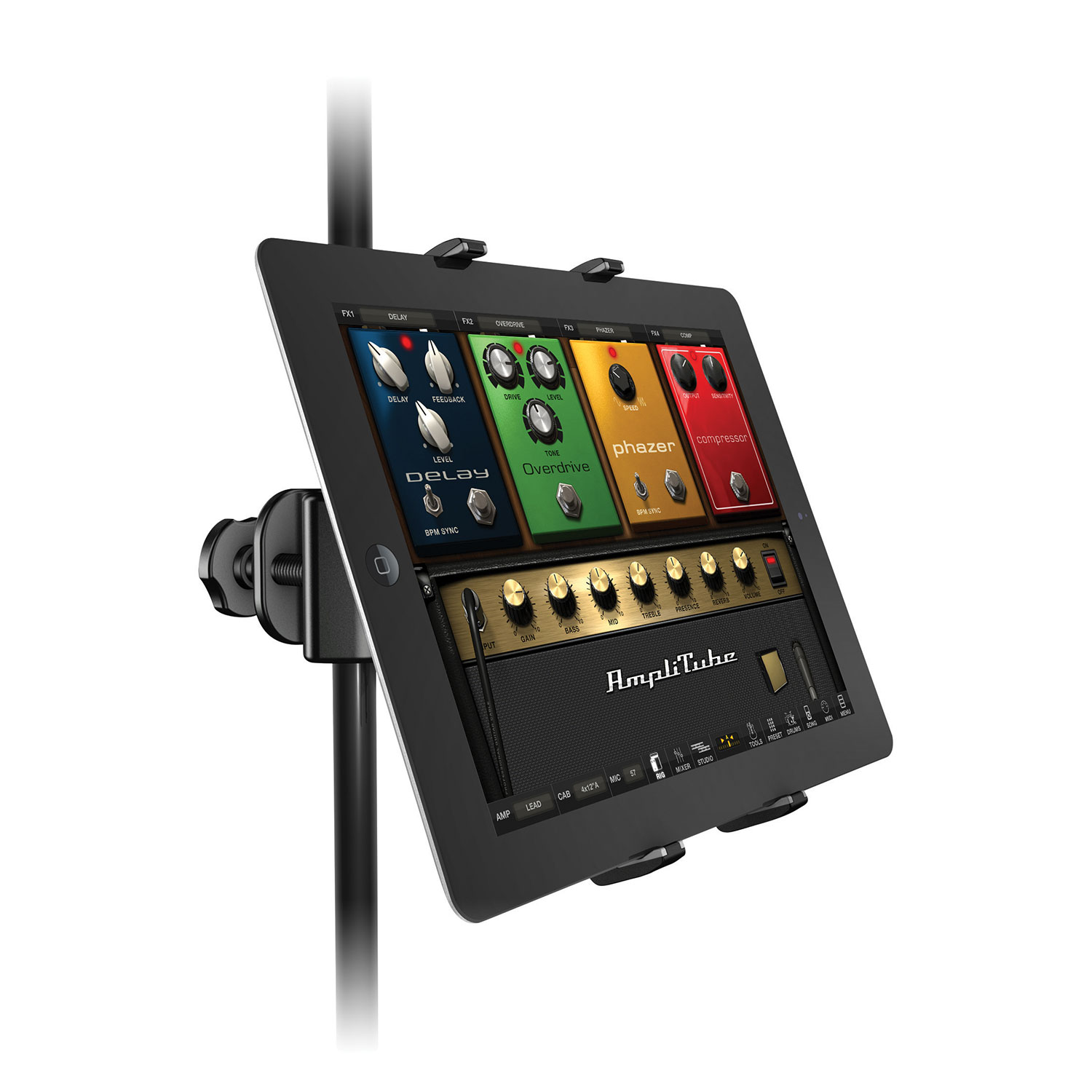 Support universel sur pied de micro Xpand IK Multimedia d'iKlip pour tablette- Noir