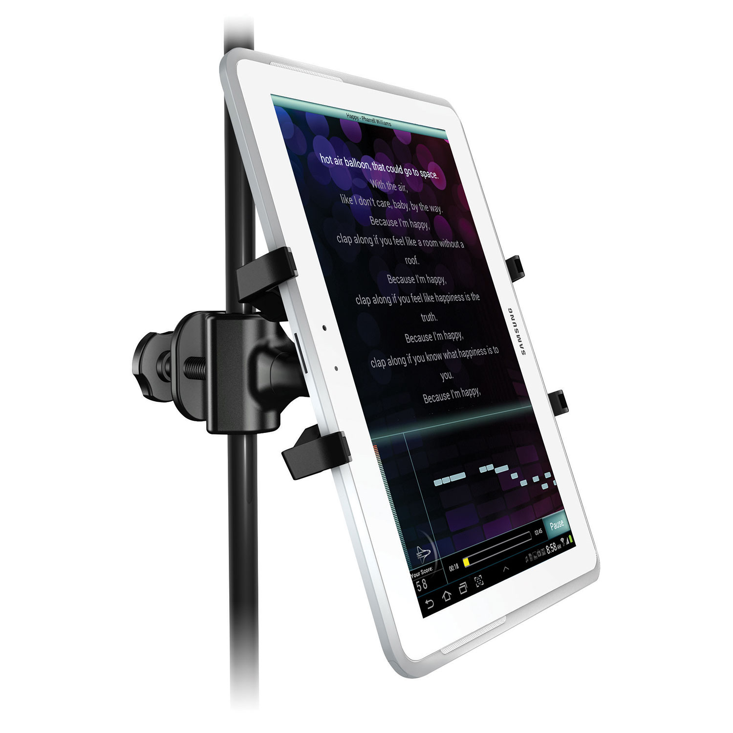 Support universel sur pied de micro Xpand IK Multimedia d'iKlip pour tablette- Noir