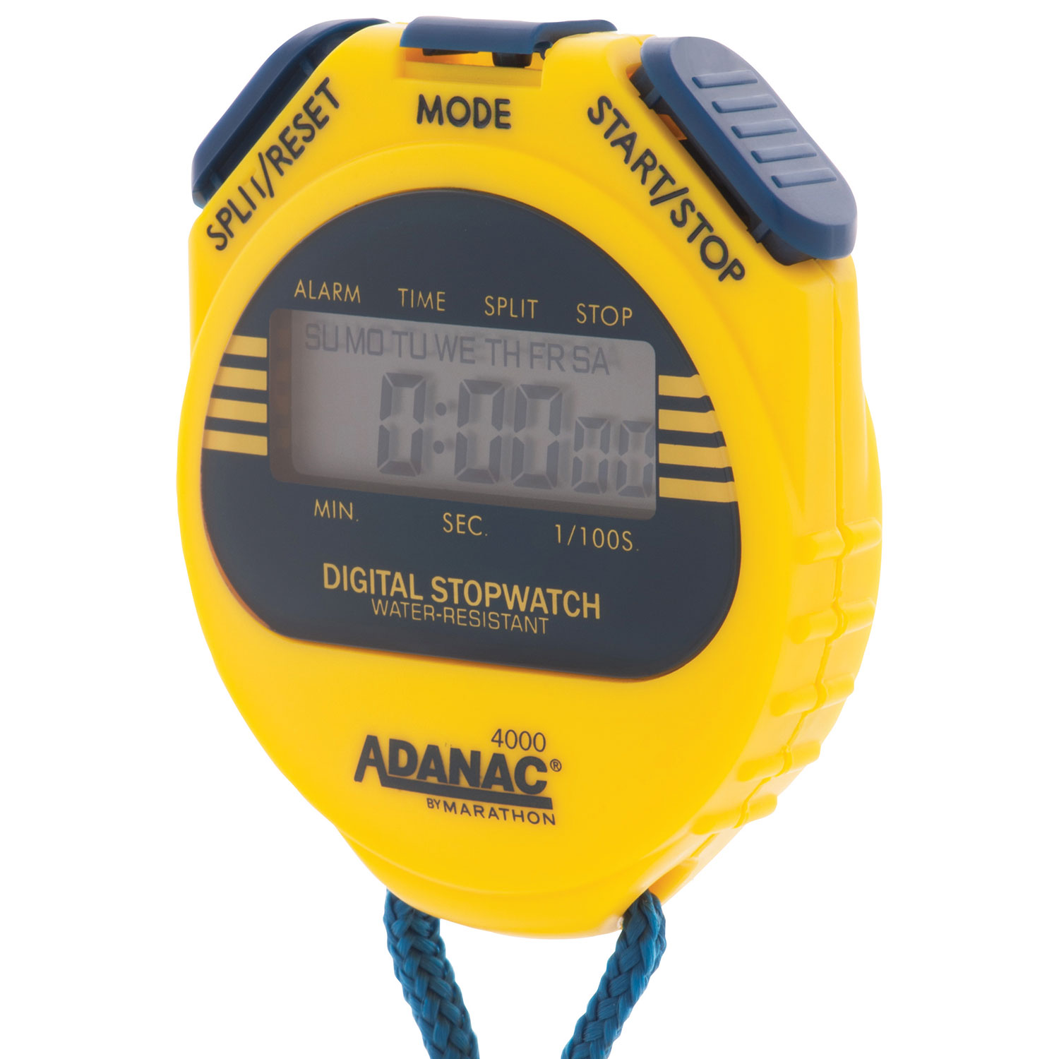 Chronomètre numérique Adanac 4000 de Marathon - Jaune