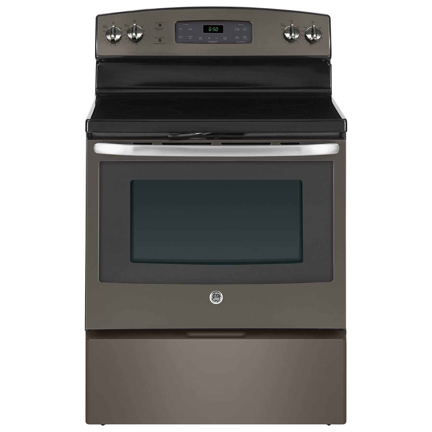 Shop Kitchen Stoves, Ranges, Ovens & Hoods - Best Buy Canada - Ft. Self-Clean Smooth Top Range (JCB630EJES) - Slate