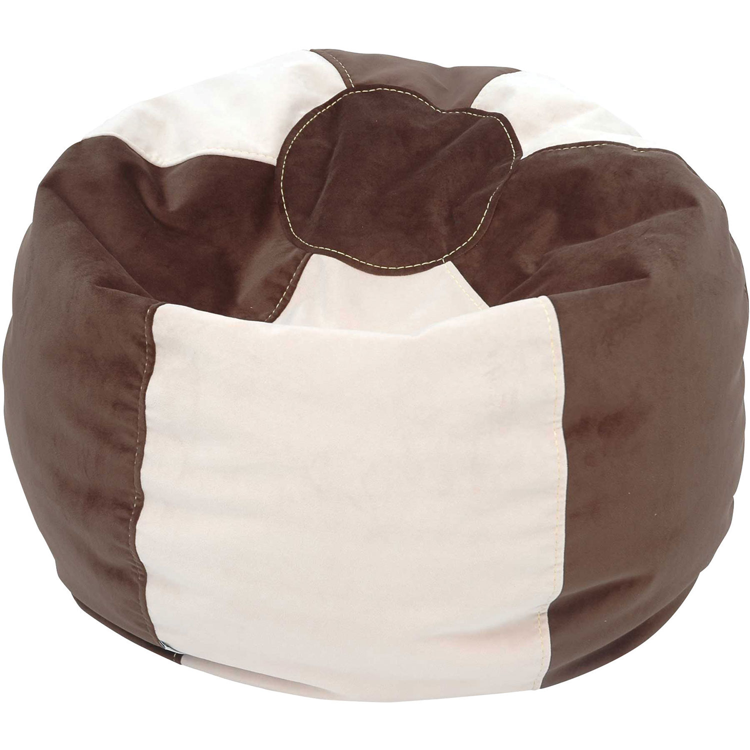 Comfy Kids - Teen Bean Bag - Espresso/ Ivory