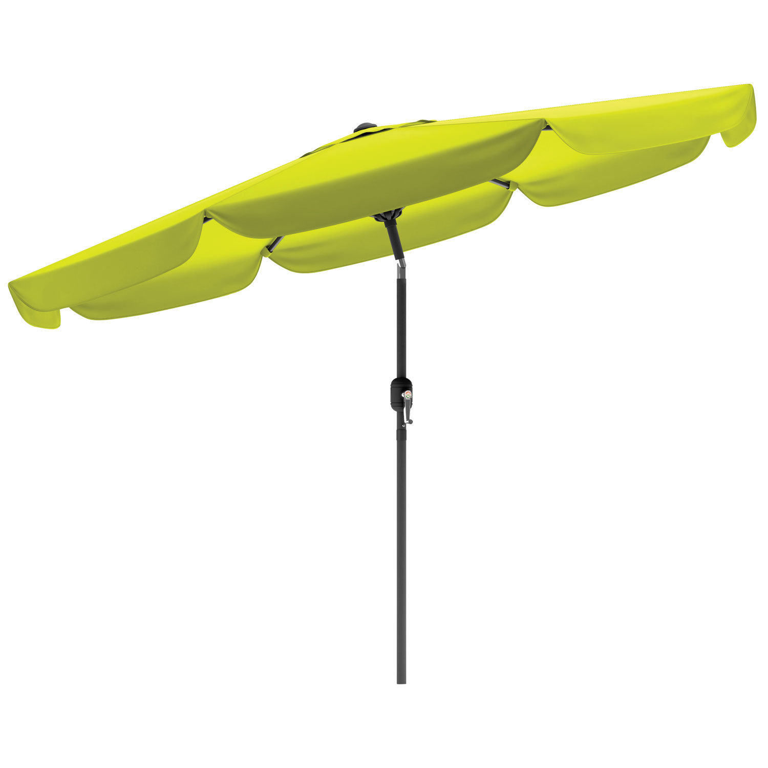 Corliving Collapsible 9 4 Ft Tilt Patio Umbrella Lime Green Best Buy Canada