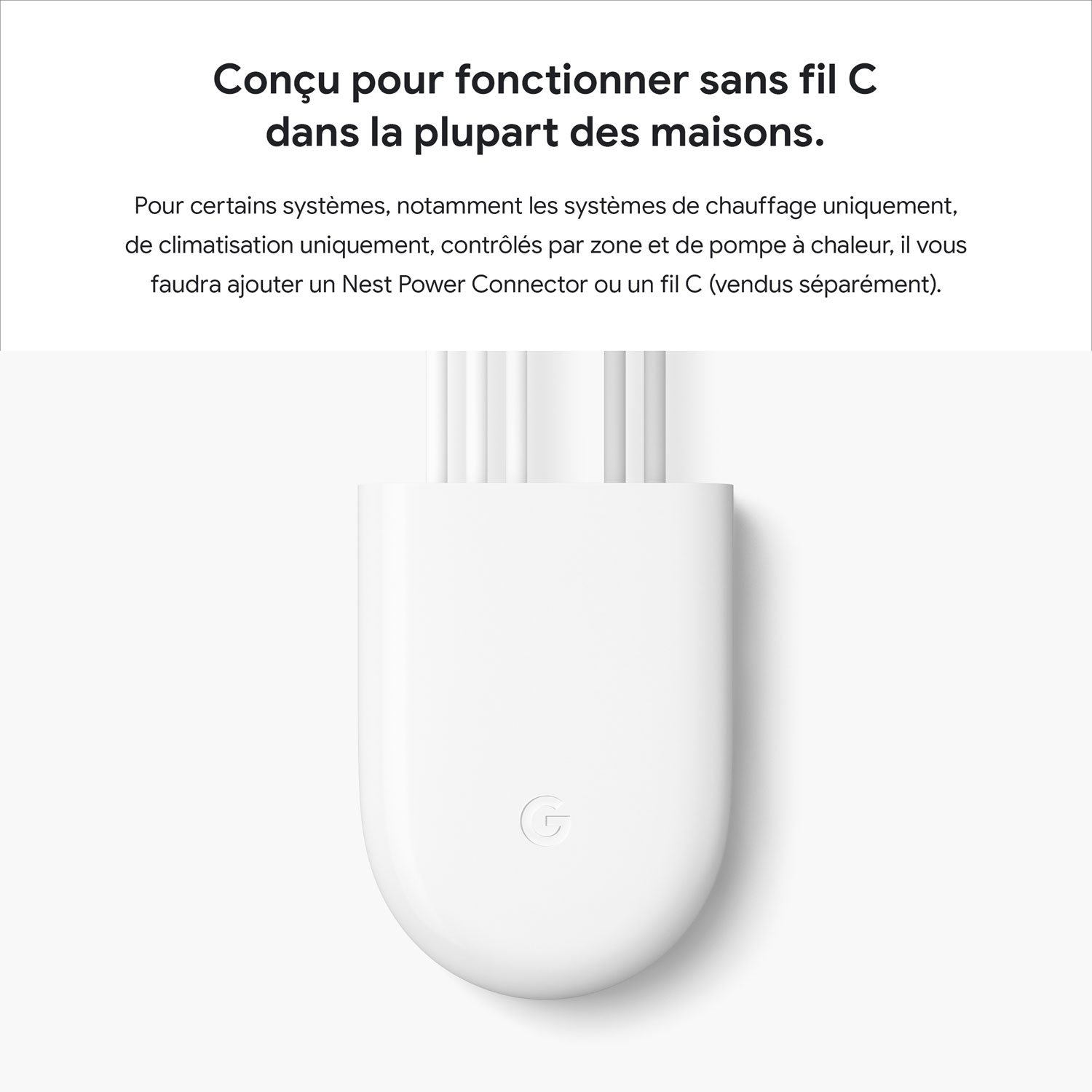 Thermostat intelligent Wi-Fi Google Nest Learning - Acier inoxydable