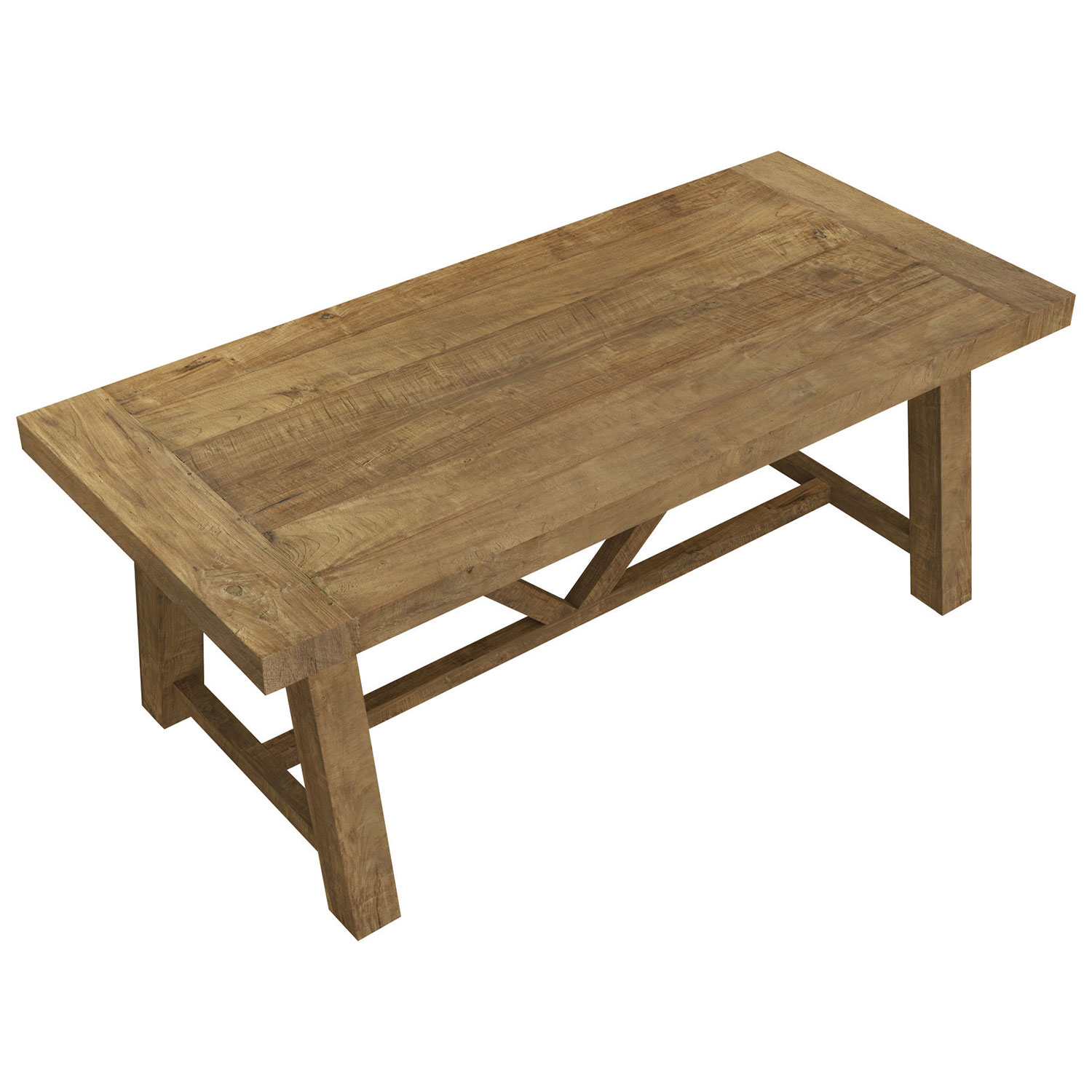 Table rectangulaire transitionnelle à 8 places Ancona de Knightsbridge - Bois naturel