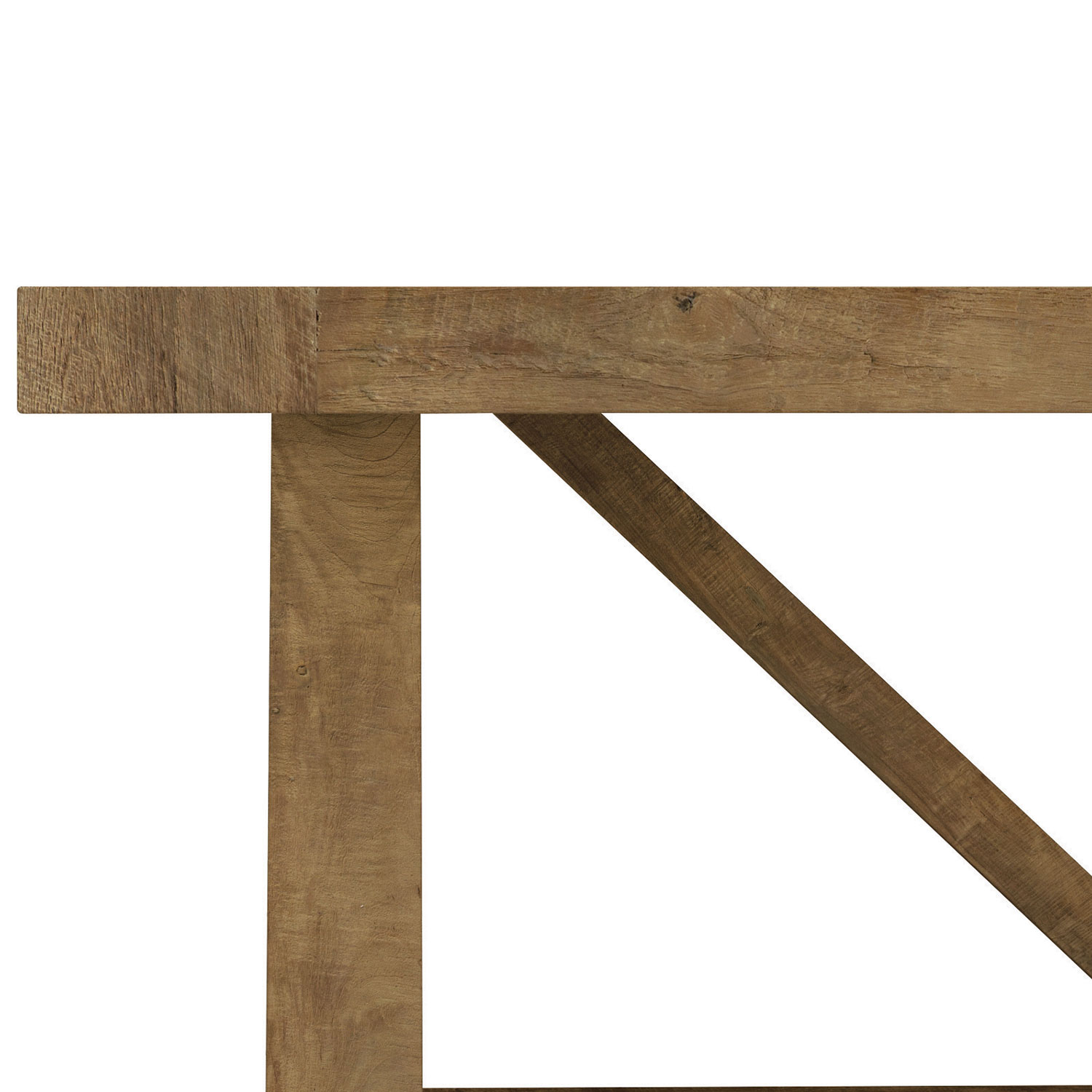 Table rectangulaire transitionnelle à 8 places Ancona de Knightsbridge - Bois naturel