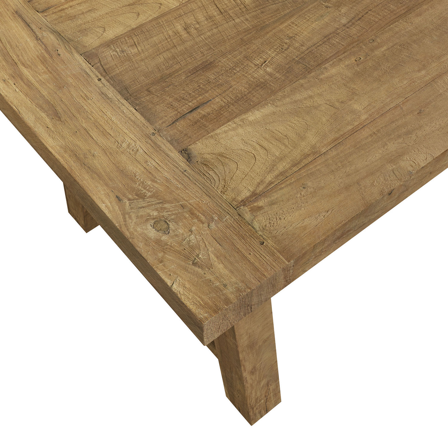 Table rectangulaire transitionnelle à 8 places Ancona de Knightsbridge - Bois naturel