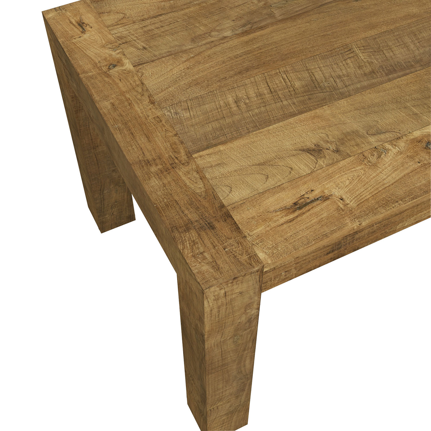 Knightsbridge Transitional 8-Seating Rectangular Helsinki Dining Table - Natural Wood