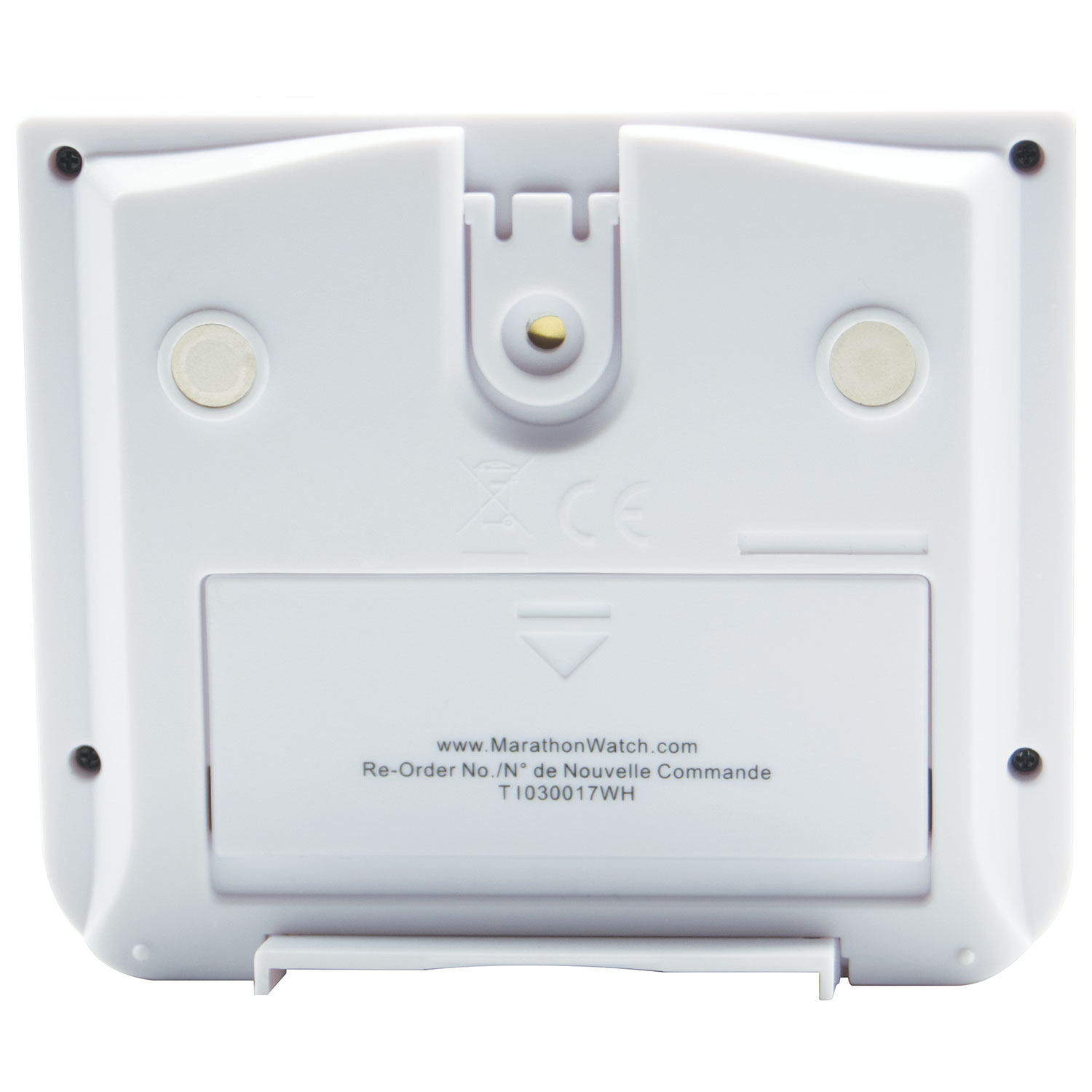 Marathon 100 Hour Large Display Dual Timer with Magnetic Clip-On & Stand - White