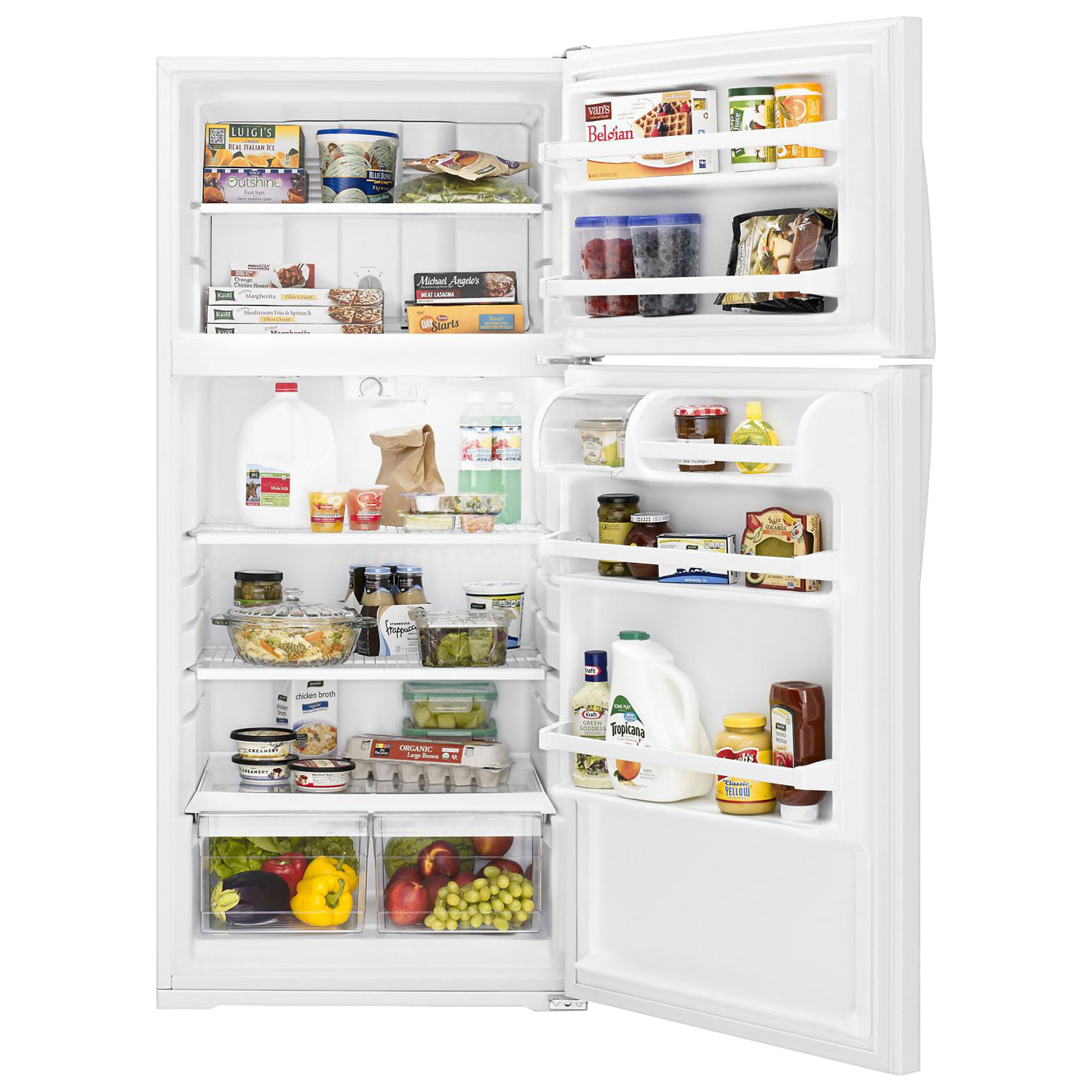 Whirlpool 28" 14.3 Cu. Ft. Top Freezer Refrigerator - White