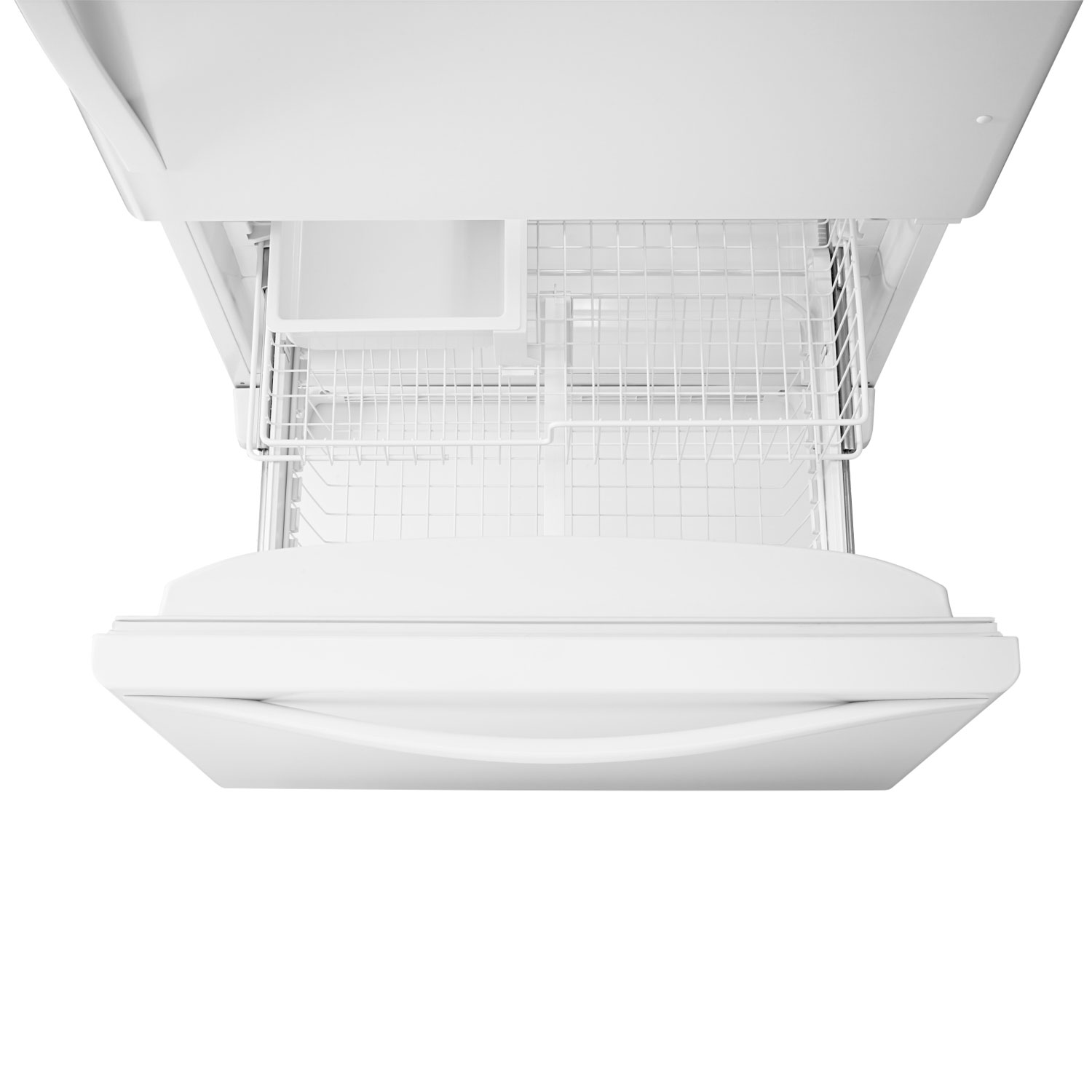 Whirlpool 33" 21.9 Cu. Ft. Bottom Freezer Refrigerator with LED Lighting - White-on-White