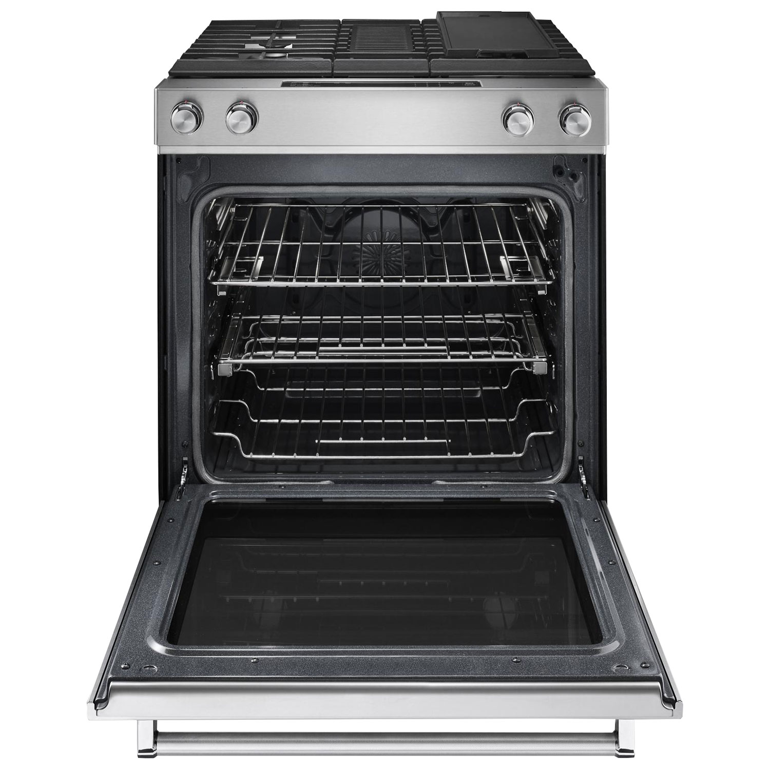 Cuisinière encastrable biénergie de 30 po avec four autonettoyant de 6,4 pi3 de KitchenAid - Inox