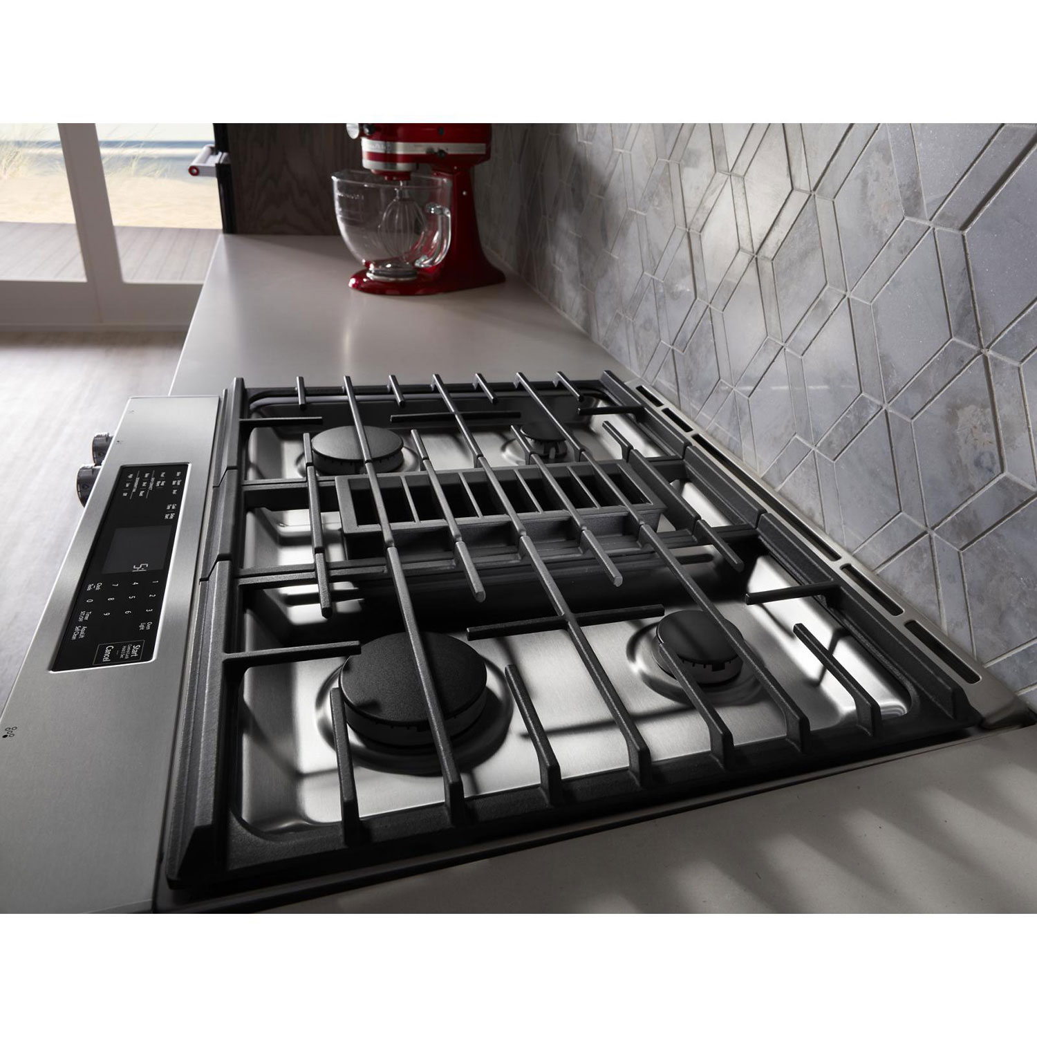 Cuisinière encastrable biénergie de 30 po avec four autonettoyant de 6,4 pi3 de KitchenAid - Inox