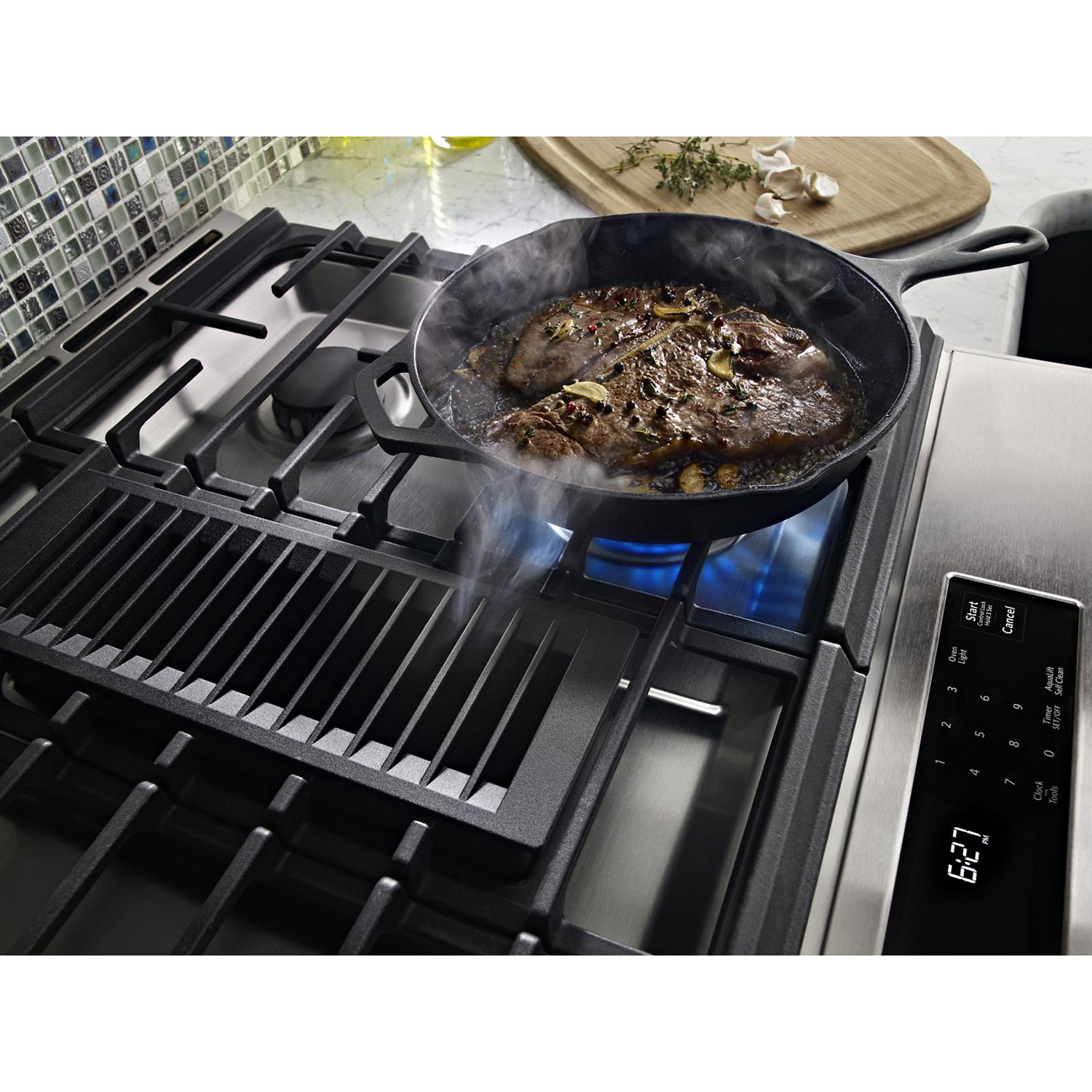 Cuisinière encastrable biénergie de 30 po avec four autonettoyant de 6,4 pi3 de KitchenAid - Inox