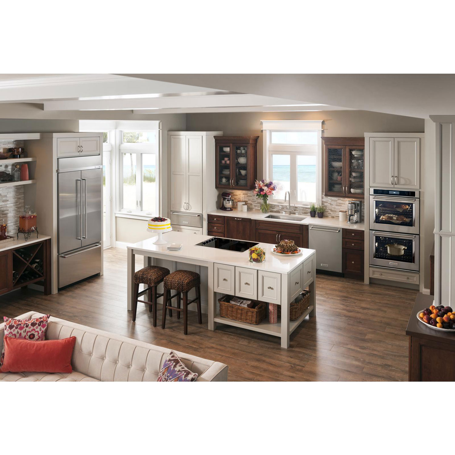 Tiroir-réchaud facile à nettoyer 1,5 pi3 30 po de KitchenAid - Acier inoxydable