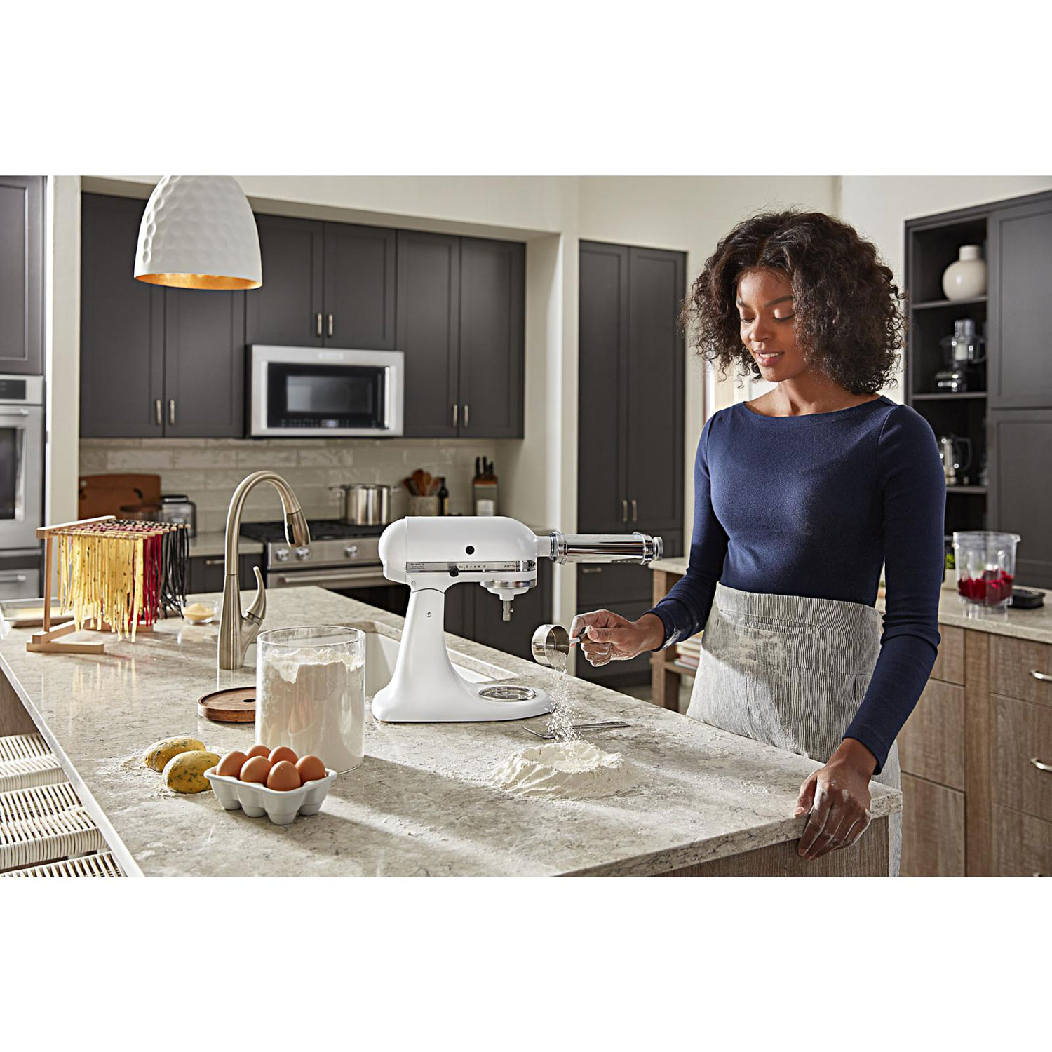 Cuisinière encastrable de 30 po à 5 brûleurs avec four à convection de 6,5 pi3 de KitchenAid - Inox