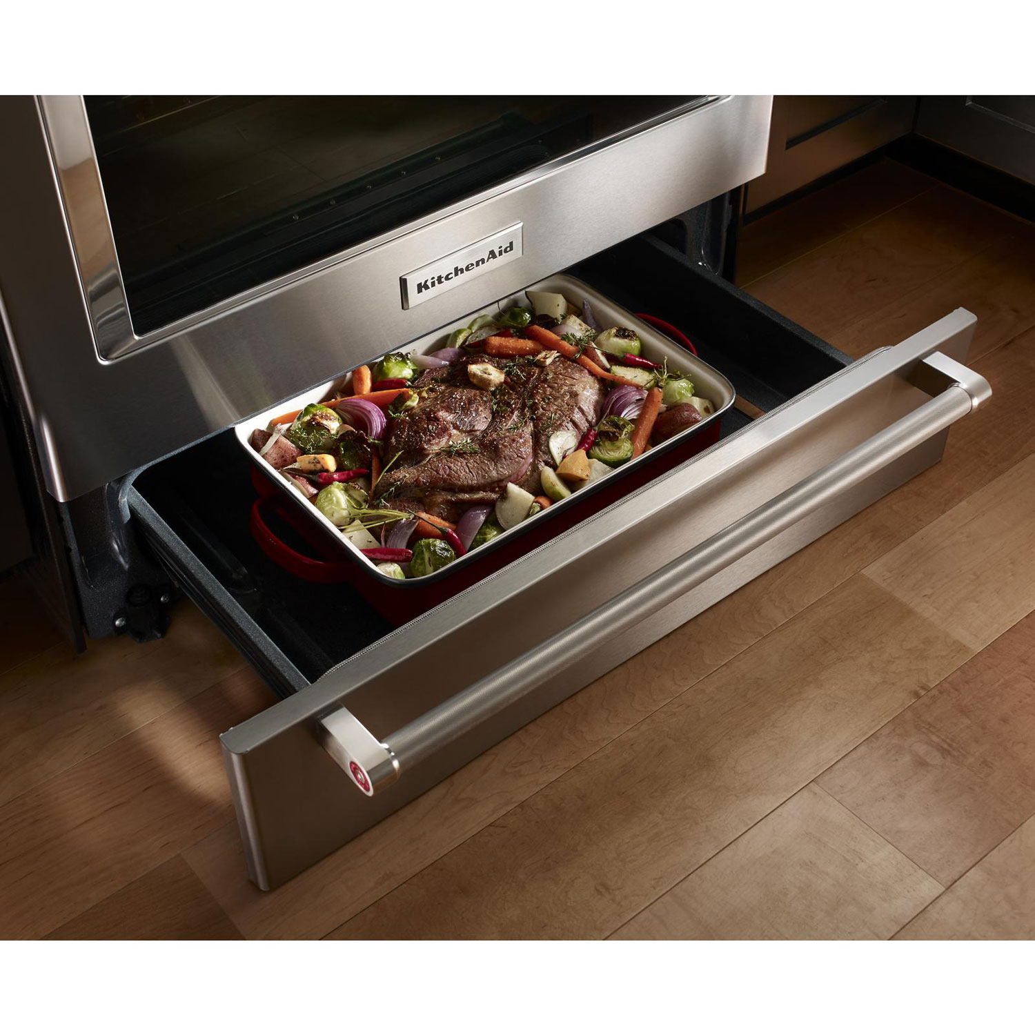 Cuisinière encastrable de 30 po à 5 brûleurs avec four à convection de 6,5 pi3 de KitchenAid - Inox