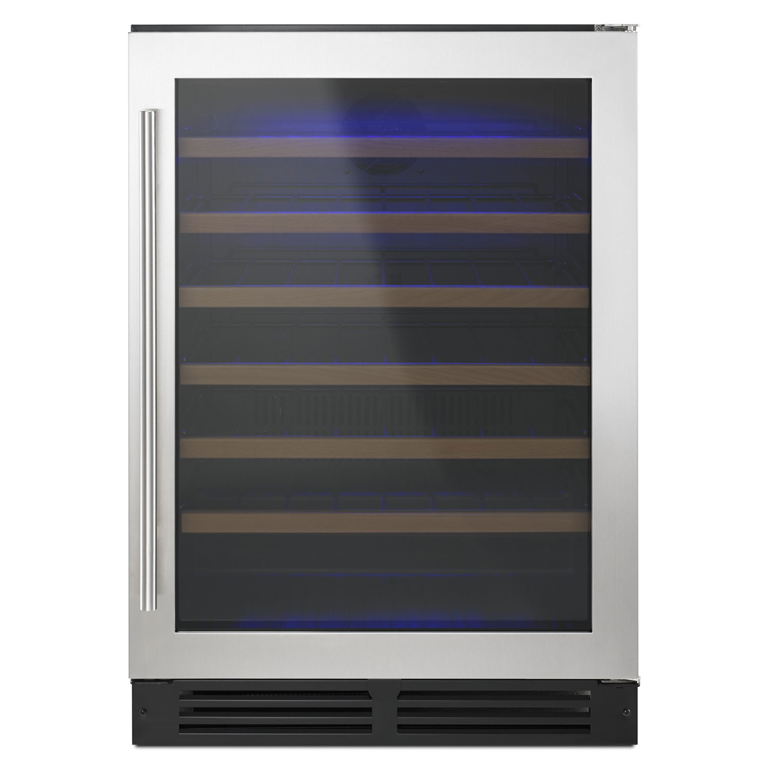 Whirlpool 51-Bottle Wine Cooler (WUW35X24DS) - Black-on-Stainless