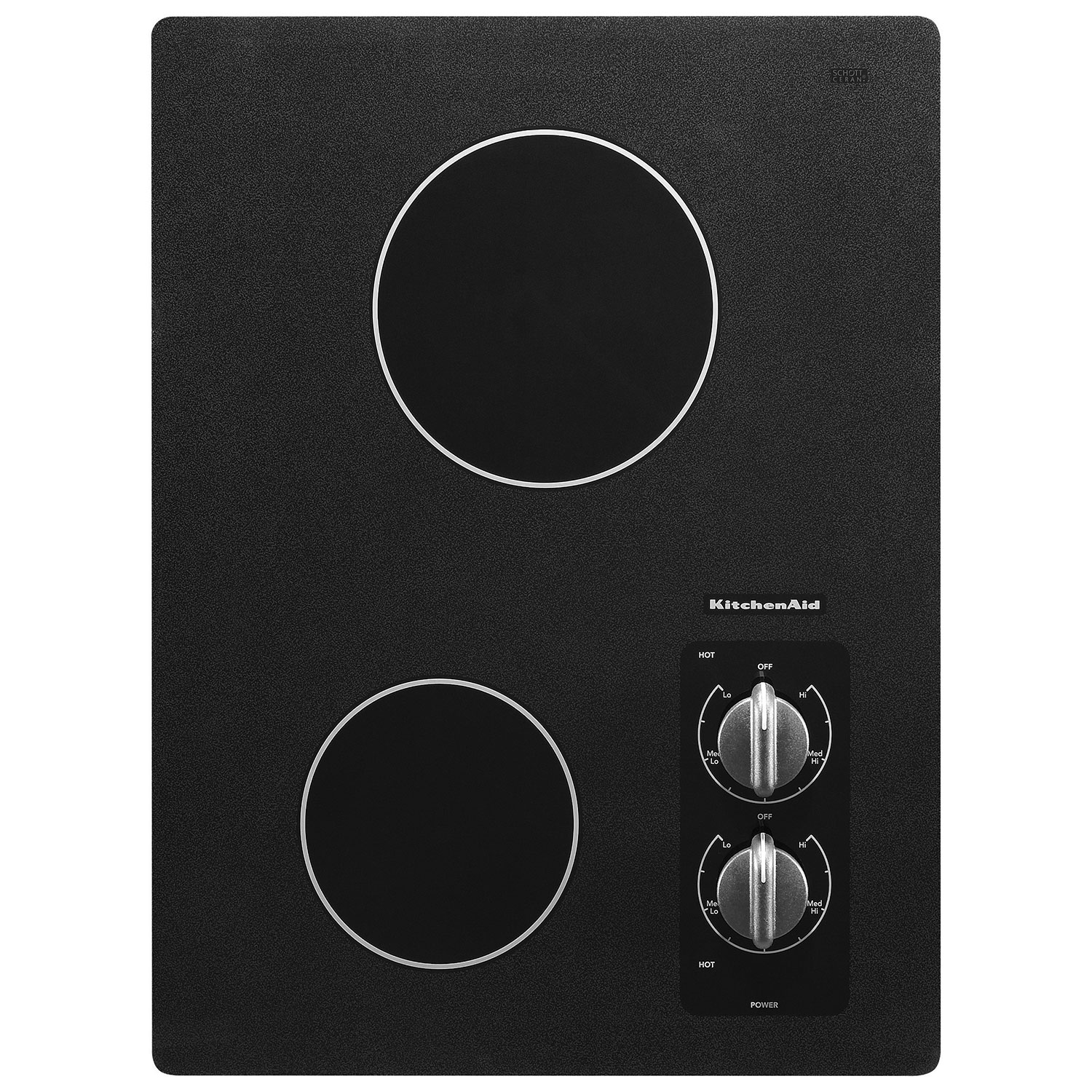 Surface de cuisson électrique lisse de 17 po de KitchenAid - Noir