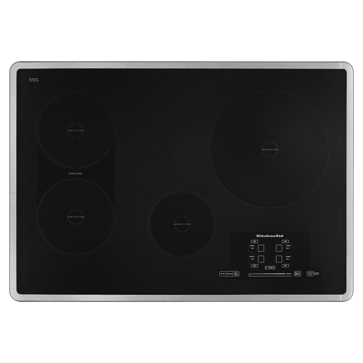 KitchenAid 31 Smooth Top Induction Cooktop Stainless Steel