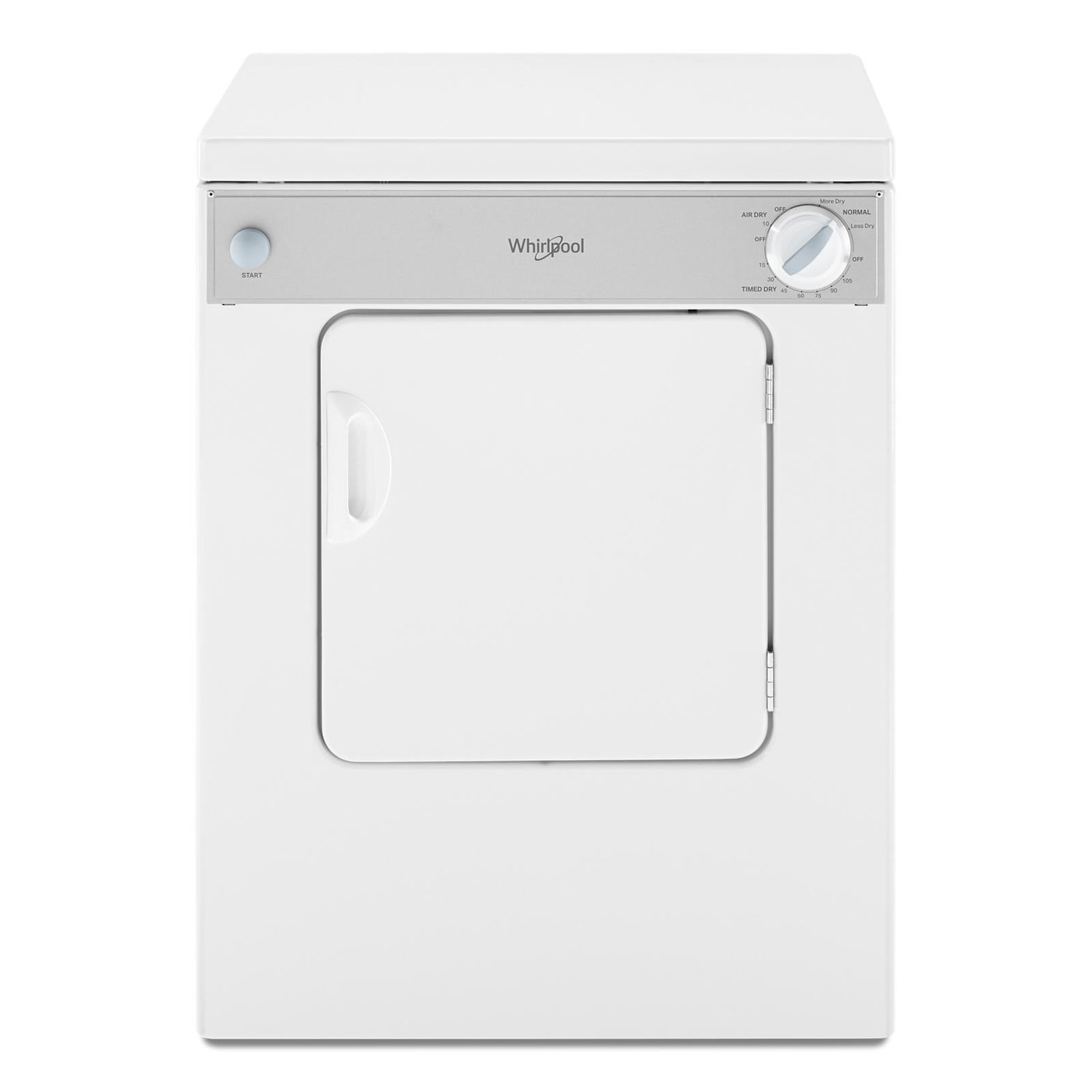 Sécheuse électrique 3,4 pi³ de Whirlpool - Blanc